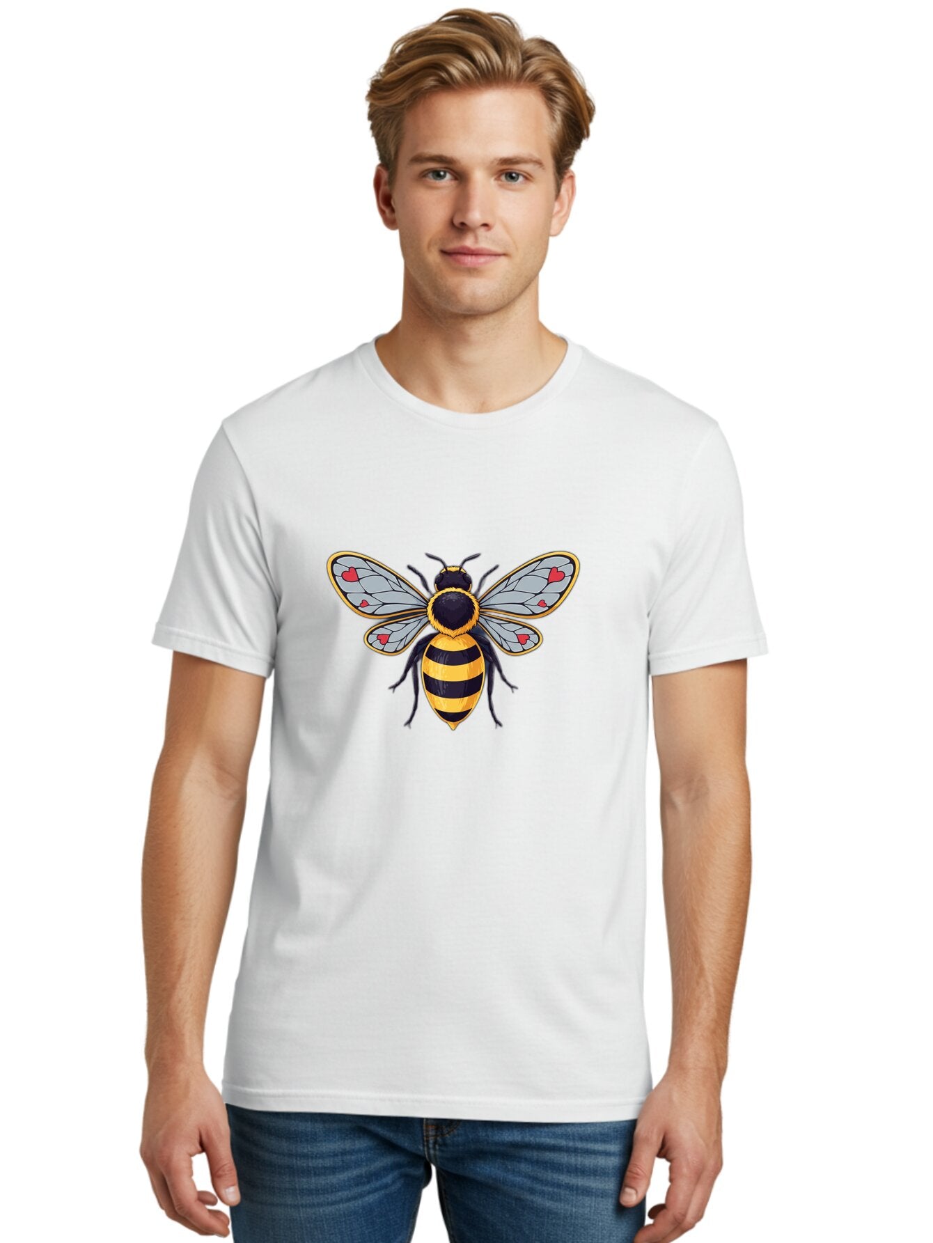 Bee-With-Heart-Wings Men'S Graphic Tee, 100% Cotton, Comfortable Casual Summer Wear, Machine Washable, Vintage Camera, Old Camera, Antique Camera, Black Camera, Classic Photography, Photography Equipment, Nostalgic Device, Film Camera, Baq352 29