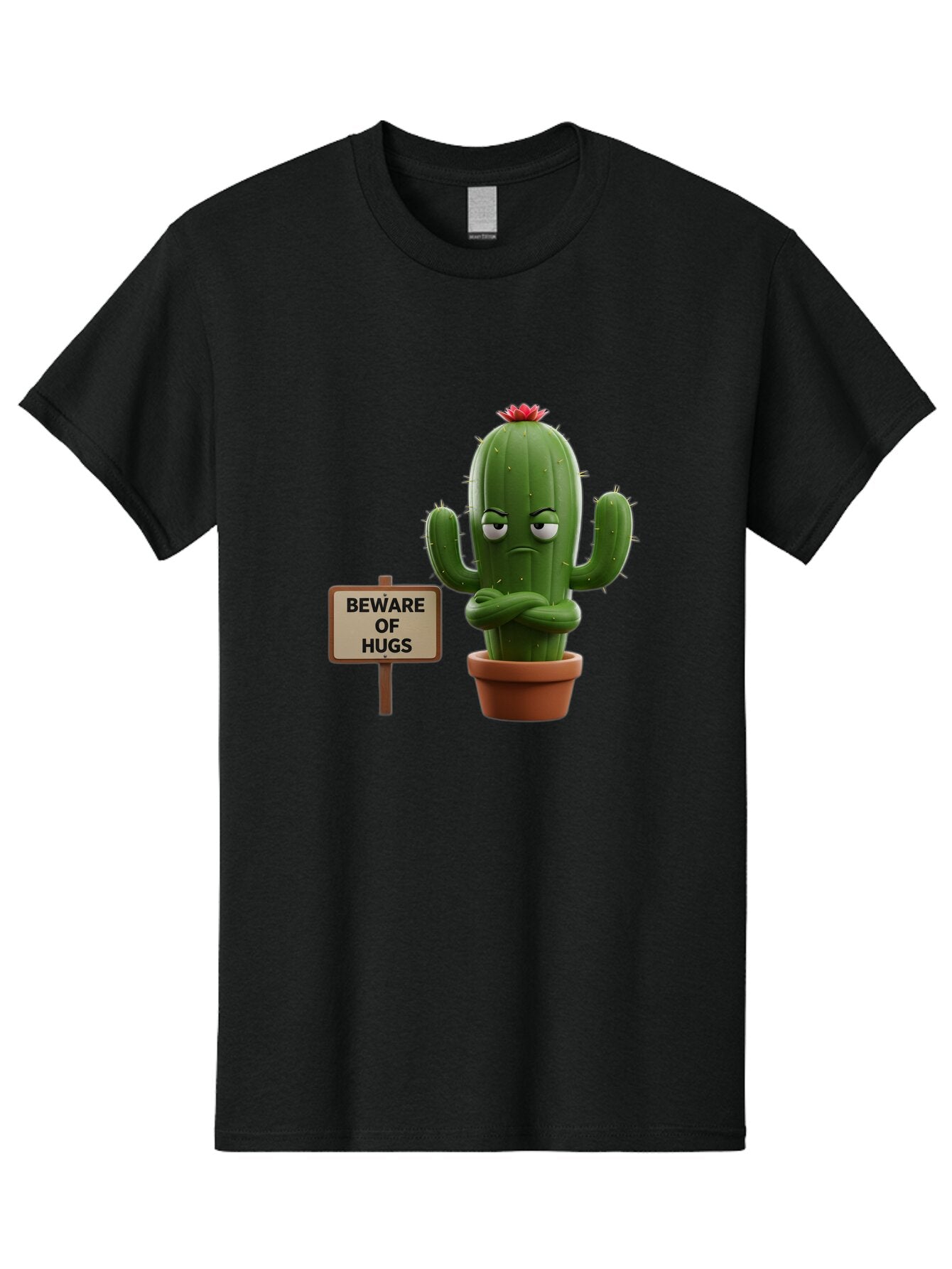 Beware-Of-Hugs-Cactus Men'S Graphic Tee, 100% Cotton, Comfortable Casual Summer Wear, Machine Washable, Vintage Camera, Old Camera, Antique Camera, Black Camera, Classic Photography, Photography Equipment, Nostalgic Device, Film Camera, Baq355 6
