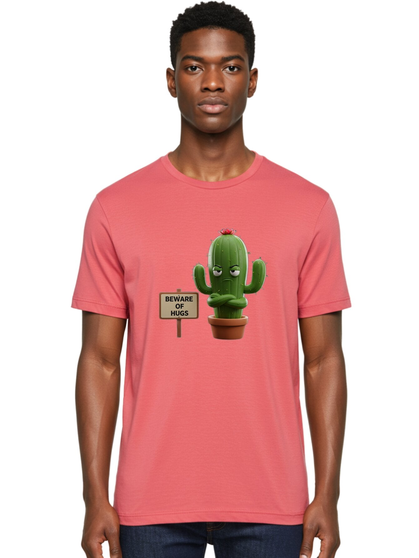 Beware-Of-Hugs-Cactus Men'S Graphic Tee, 100% Cotton, Comfortable Casual Summer Wear, Machine Washable, Vintage Camera, Old Camera, Antique Camera, Black Camera, Classic Photography, Photography Equipment, Nostalgic Device, Film Camera, Baq355 23