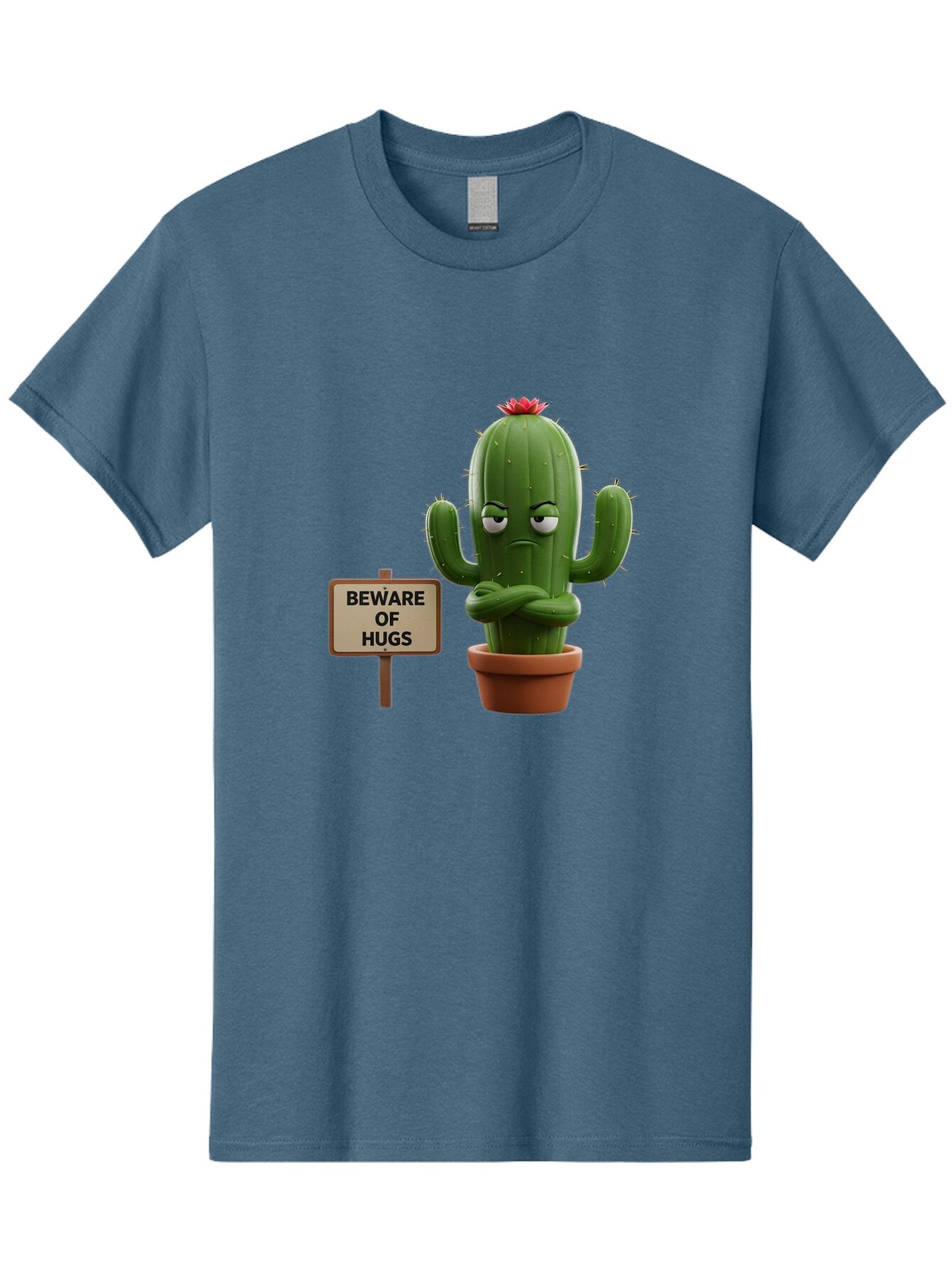 Beware-Of-Hugs-Cactus Men'S Graphic Tee, 100% Cotton, Comfortable Casual Summer Wear, Machine Washable, Vintage Camera, Old Camera, Antique Camera, Black Camera, Classic Photography, Photography Equipment, Nostalgic Device, Film Camera, Baq355 1