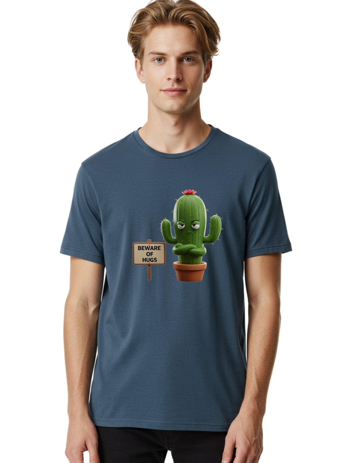 Beware-Of-Hugs-Cactus Men'S Graphic Tee, 100% Cotton, Comfortable Casual Summer Wear, Machine Washable, Vintage Camera, Old Camera, Antique Camera, Black Camera, Classic Photography, Photography Equipment, Nostalgic Device, Film Camera, Baq355 19