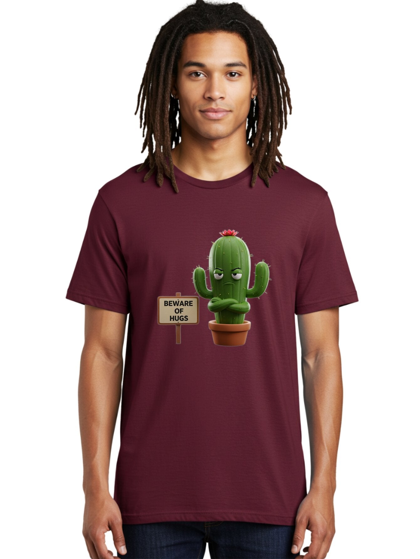 Beware-Of-Hugs-Cactus Men'S Graphic Tee, 100% Cotton, Comfortable Casual Summer Wear, Machine Washable, Vintage Camera, Old Camera, Antique Camera, Black Camera, Classic Photography, Photography Equipment, Nostalgic Device, Film Camera, Baq355 21