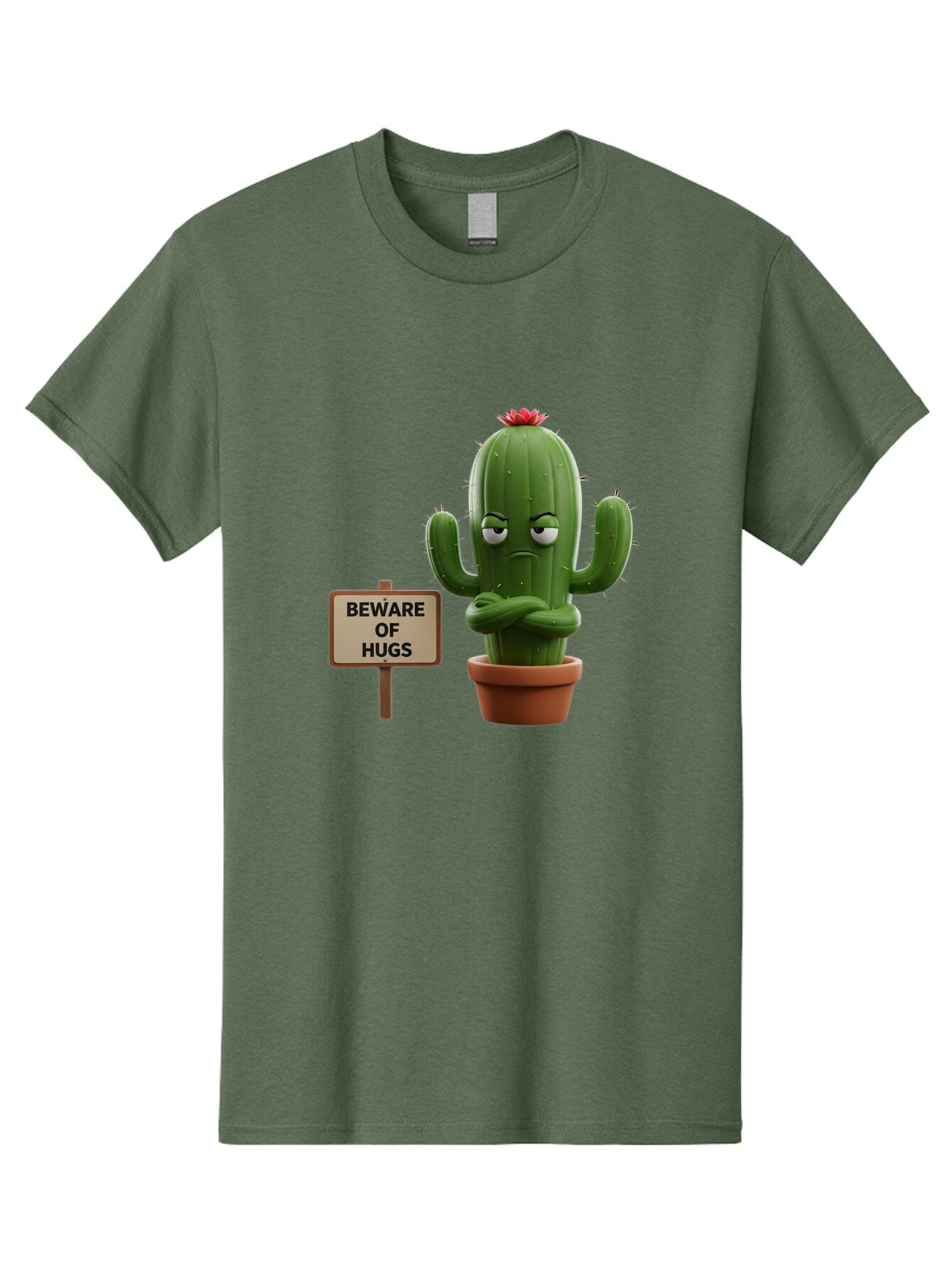 Beware-Of-Hugs-Cactus Men'S Graphic Tee, 100% Cotton, Comfortable Casual Summer Wear, Machine Washable, Vintage Camera, Old Camera, Antique Camera, Black Camera, Classic Photography, Photography Equipment, Nostalgic Device, Film Camera, Baq355 4