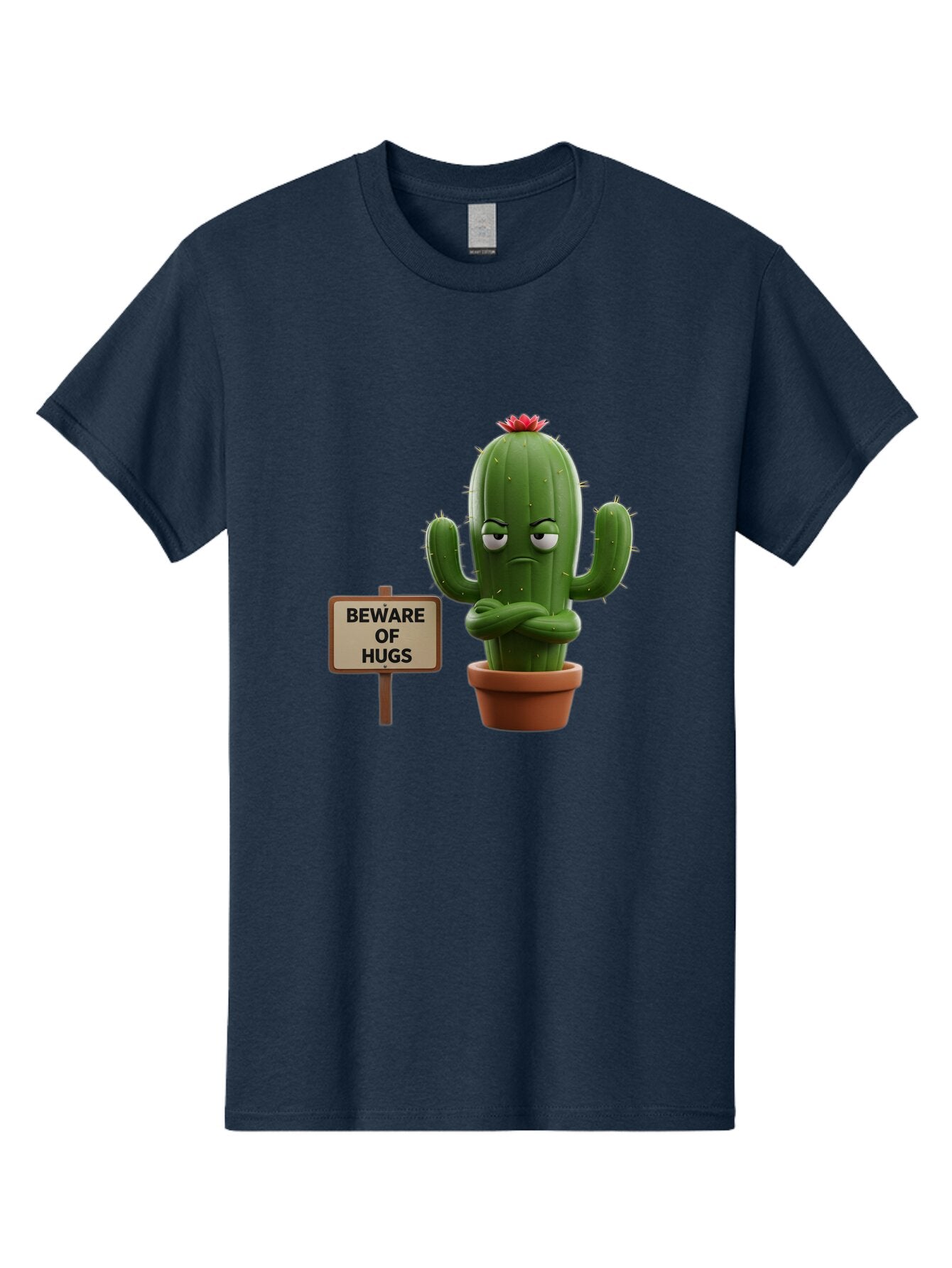 Beware-Of-Hugs-Cactus Men'S Graphic Tee, 100% Cotton, Comfortable Casual Summer Wear, Machine Washable, Vintage Camera, Old Camera, Antique Camera, Black Camera, Classic Photography, Photography Equipment, Nostalgic Device, Film Camera, Baq355 3