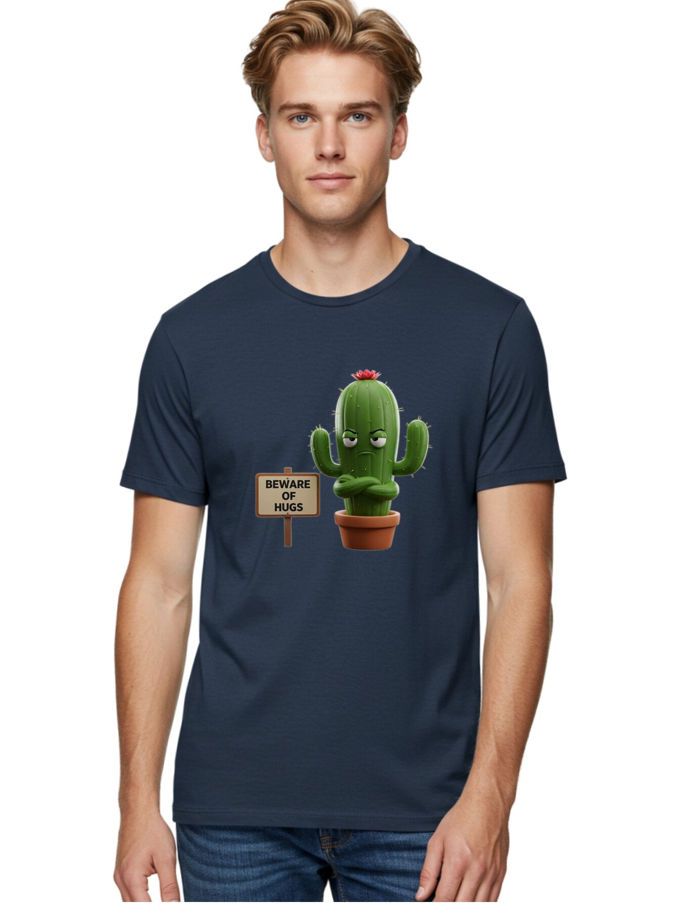 Beware-Of-Hugs-Cactus Men'S Graphic Tee, 100% Cotton, Comfortable Casual Summer Wear, Machine Washable, Vintage Camera, Old Camera, Antique Camera, Black Camera, Classic Photography, Photography Equipment, Nostalgic Device, Film Camera, Baq355 22