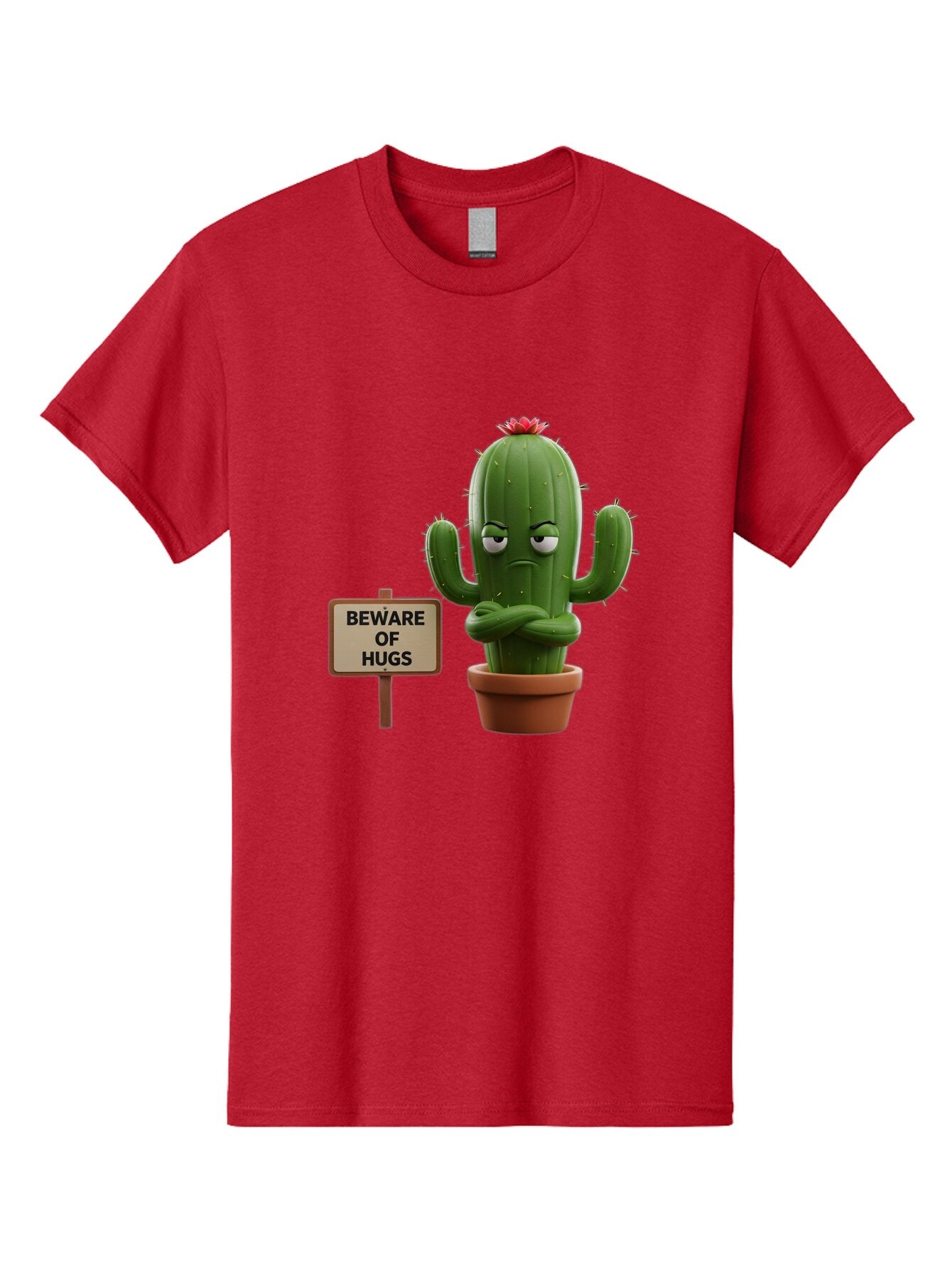 Beware-Of-Hugs-Cactus Men'S Graphic Tee, 100% Cotton, Comfortable Casual Summer Wear, Machine Washable, Vintage Camera, Old Camera, Antique Camera, Black Camera, Classic Photography, Photography Equipment, Nostalgic Device, Film Camera, Baq355 7