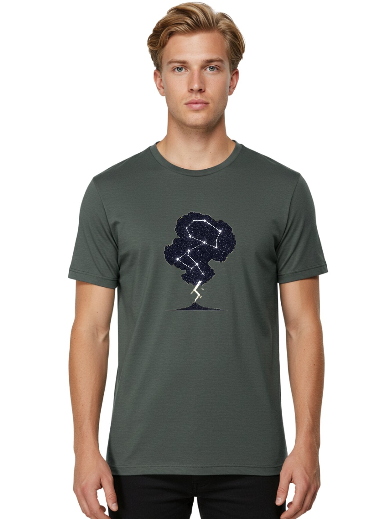 Big-Dipper-Tree Men'S Graphic Tee, 100% Cotton, Comfortable Casual Summer Wear, Machine Washable, Vintage Camera, Old Camera, Antique Camera, Black Camera, Classic Photography, Photography Equipment, Nostalgic Device, Film Camera, Camera Art Baq356 24