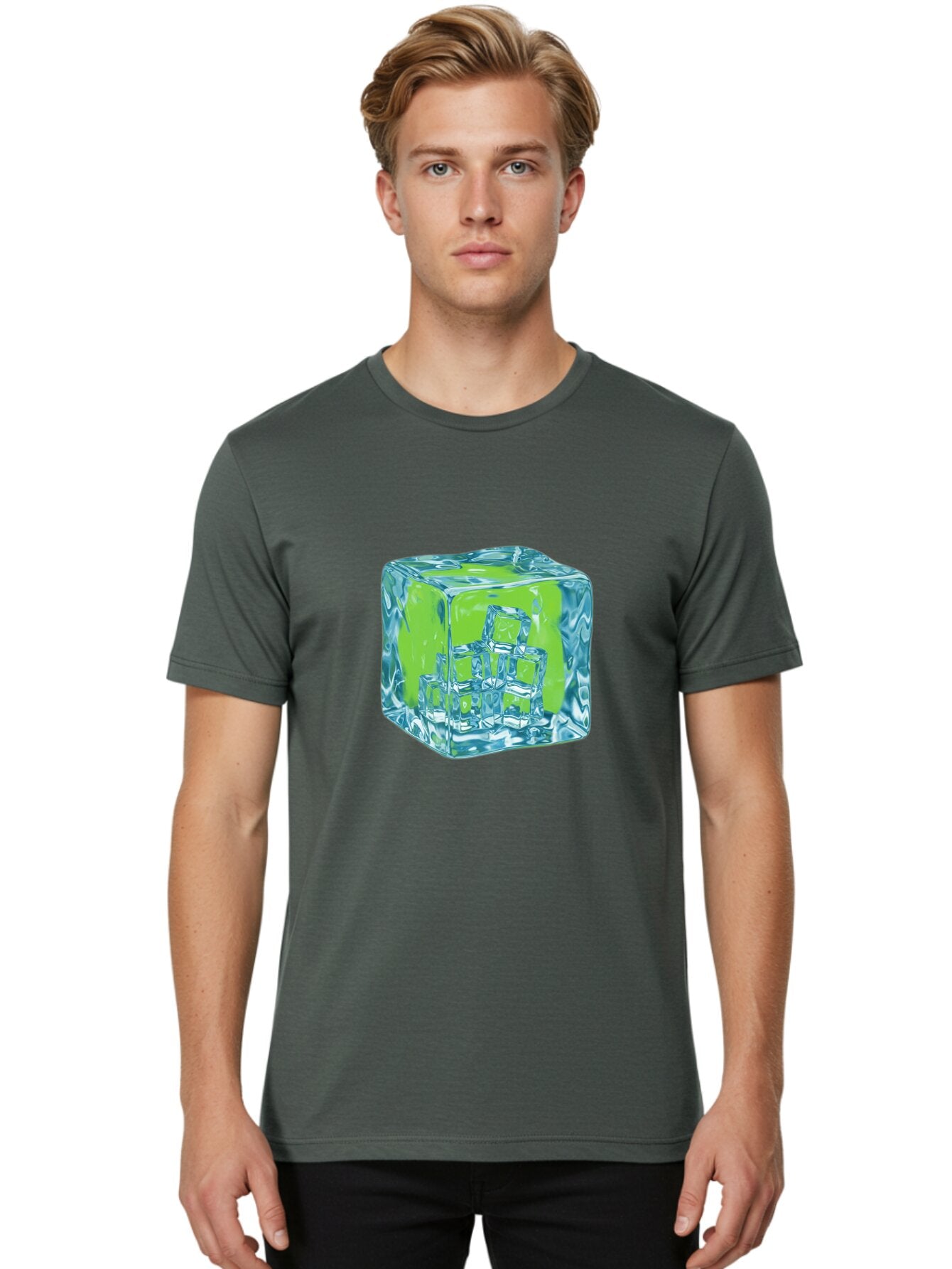 Bitcoin-In-Ice-Cube Men'S Graphic Tee, 100% Cotton, Comfortable Casual Summer Wear, Machine Washable, Vintage Camera, Old Camera, Antique Camera, Black Camera, Classic Photography, Photography Equipment, Nostalgic Device, Film Camera, Baq359 25