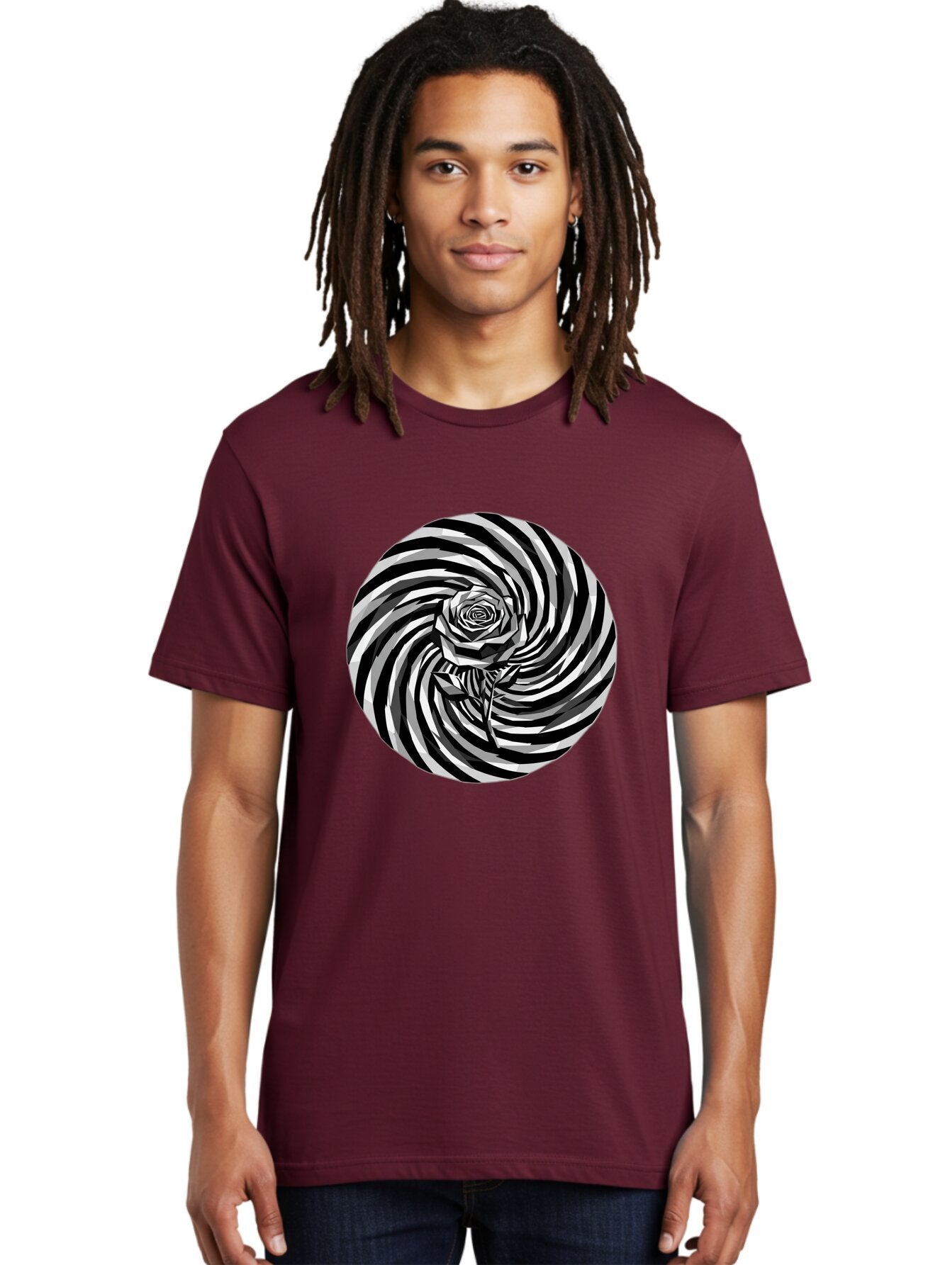 Black-And-White-Rose Men'S Graphic Tee, 100% Cotton, Comfortable Casual Summer Wear, Machine Washable, Vintage Camera, Old Camera, Antique Camera, Black Camera, Classic Photography, Photography Equipment, Nostalgic Device, Film Camera, Baq362 25