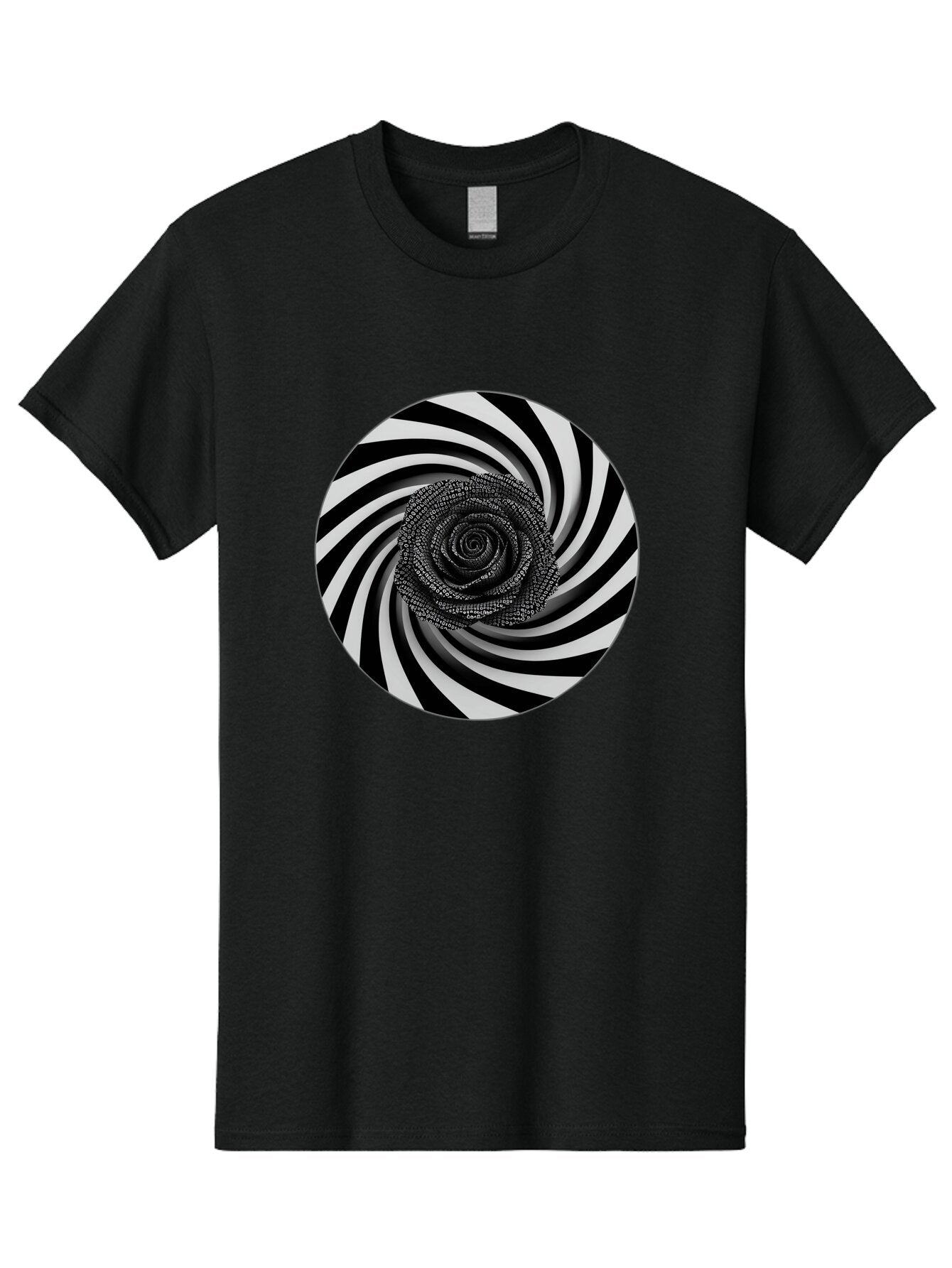 Black-And-White-Spiral Men'S Graphic Tee, 100% Cotton, Comfortable Casual Summer Wear, Machine Washable, Vintage Camera, Old Camera, Antique Camera, Black Camera, Classic Photography, Photography Equipment, Nostalgic Device, Film Camera, Baq363 10