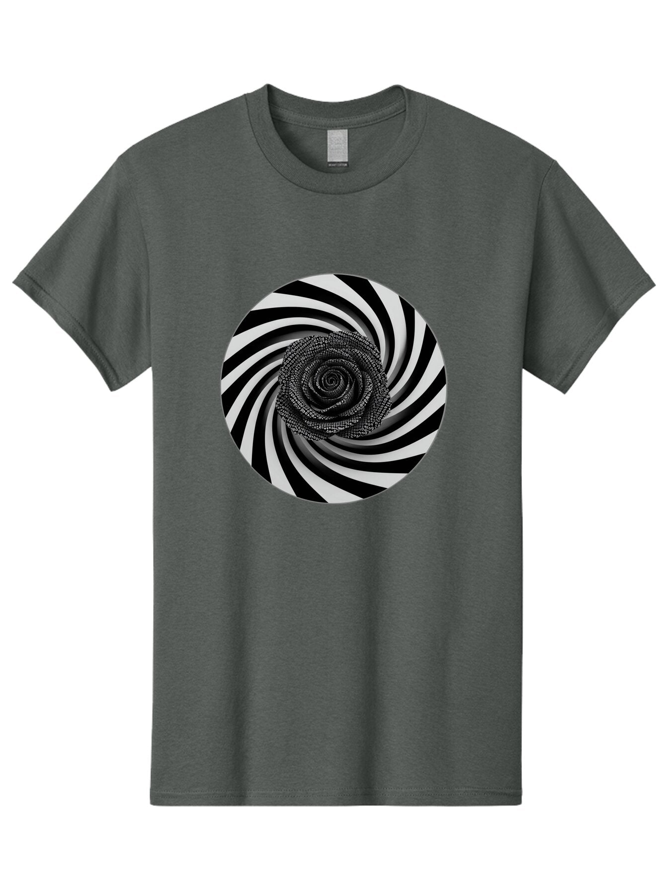 Black-And-White-Spiral Men'S Graphic Tee, 100% Cotton, Comfortable Casual Summer Wear, Machine Washable, Vintage Camera, Old Camera, Antique Camera, Black Camera, Classic Photography, Photography Equipment, Nostalgic Device, Film Camera, Baq363 14