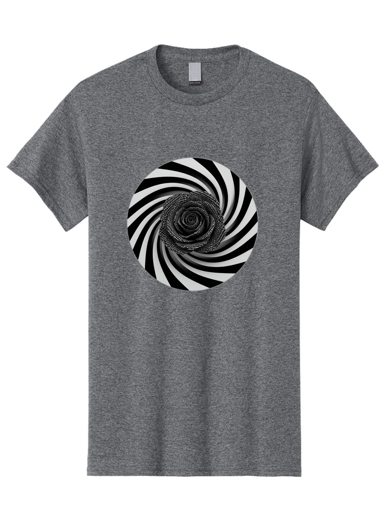 Black-And-White-Spiral Men'S Graphic Tee, 100% Cotton, Comfortable Casual Summer Wear, Machine Washable, Vintage Camera, Old Camera, Antique Camera, Black Camera, Classic Photography, Photography Equipment, Nostalgic Device, Film Camera, Baq363 9