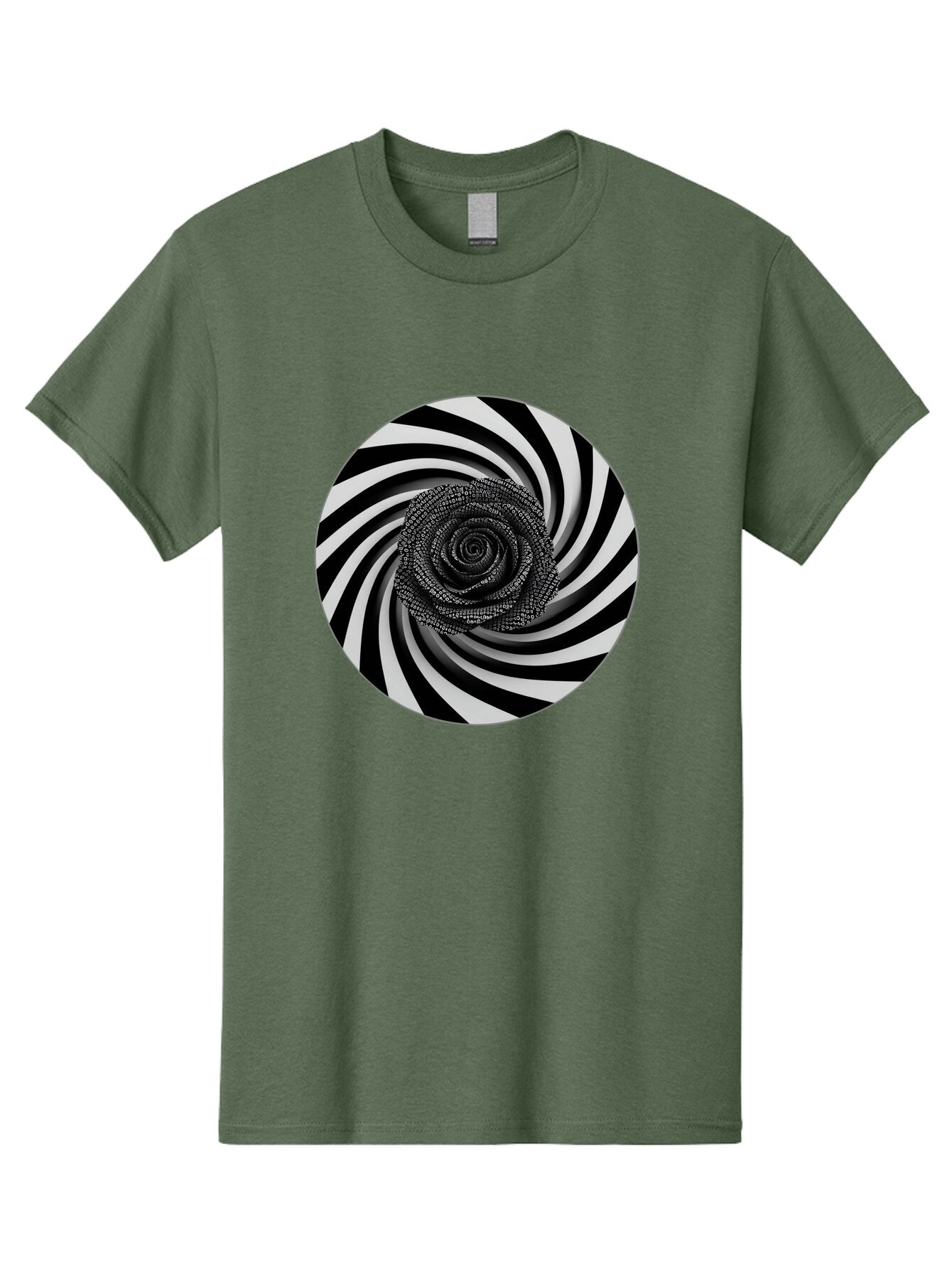 Black-And-White-Spiral Men'S Graphic Tee, 100% Cotton, Comfortable Casual Summer Wear, Machine Washable, Vintage Camera, Old Camera, Antique Camera, Black Camera, Classic Photography, Photography Equipment, Nostalgic Device, Film Camera, Baq363 4