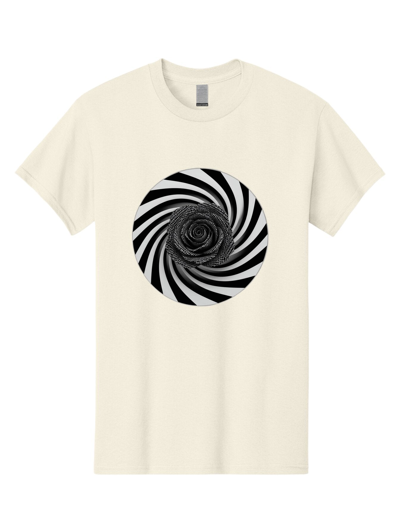 Black-And-White-Spiral Men'S Graphic Tee, 100% Cotton, Comfortable Casual Summer Wear, Machine Washable, Vintage Camera, Old Camera, Antique Camera, Black Camera, Classic Photography, Photography Equipment, Nostalgic Device, Film Camera, Baq363 1
