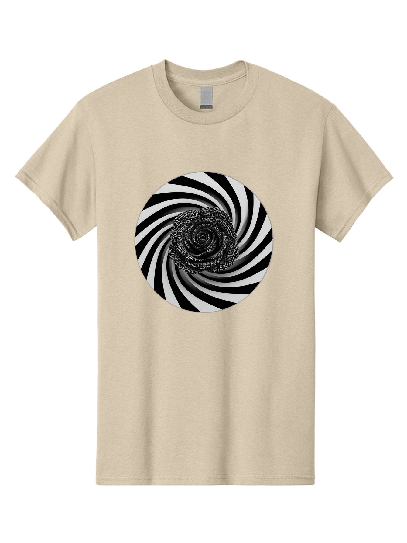 Black-And-White-Spiral Men'S Graphic Tee, 100% Cotton, Comfortable Casual Summer Wear, Machine Washable, Vintage Camera, Old Camera, Antique Camera, Black Camera, Classic Photography, Photography Equipment, Nostalgic Device, Film Camera, Baq363 3