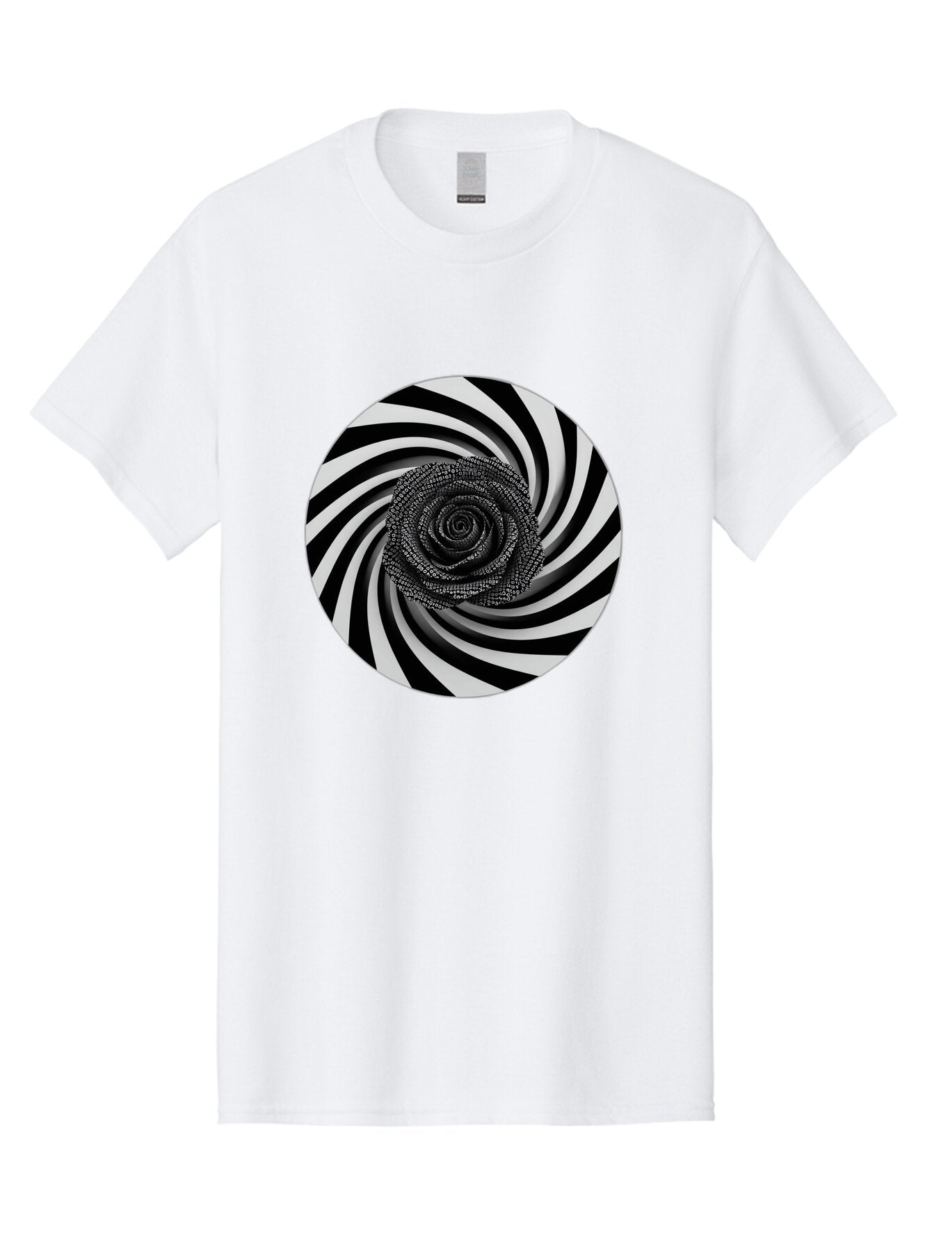Black-And-White-Spiral Men'S Graphic Tee, 100% Cotton, Comfortable Casual Summer Wear, Machine Washable, Vintage Camera, Old Camera, Antique Camera, Black Camera, Classic Photography, Photography Equipment, Nostalgic Device, Film Camera, Baq363 11