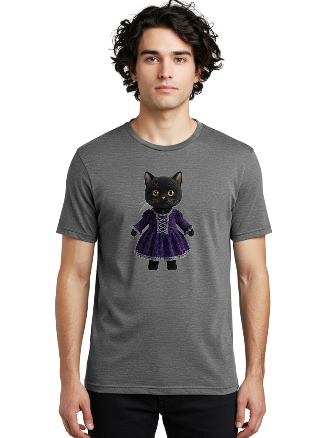 Black-Cat-Doll Men'S Graphic Tee, 100% Cotton, Comfortable Casual Summer Wear, Machine Washable, Vintage Camera, Old Camera, Antique Camera, Black Camera, Classic Photography, Photography Equipment, Nostalgic Device, Film Camera, Camera Art Baq365 20