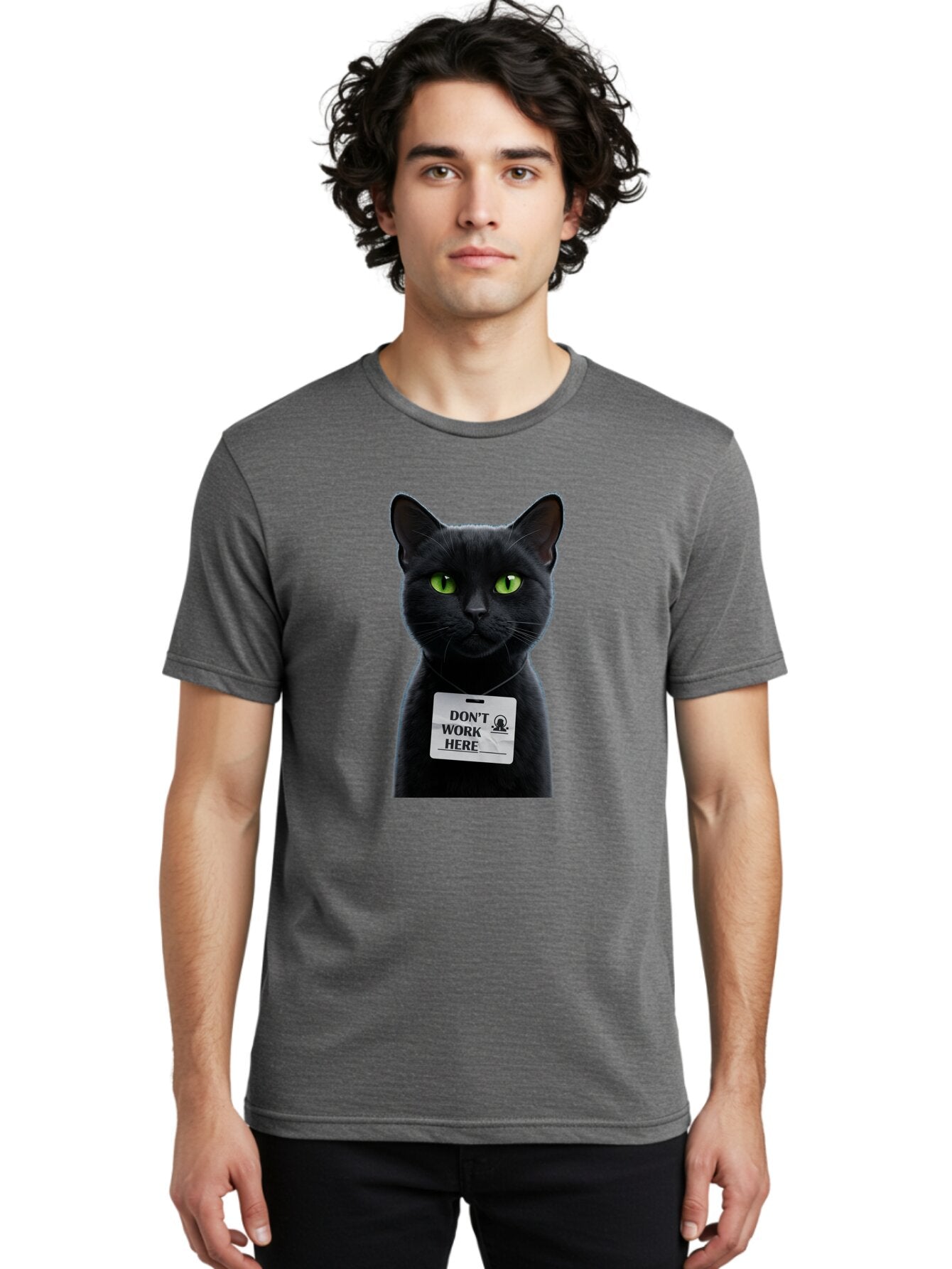 Black-Cat-With-Id Men'S Graphic Tee, 100% Cotton, Comfortable Casual Summer Wear, Machine Washable, Vintage Camera, Old Camera, Antique Camera, Black Camera, Classic Photography, Photography Equipment, Nostalgic Device, Film Camera, Camera Art Baq366 22