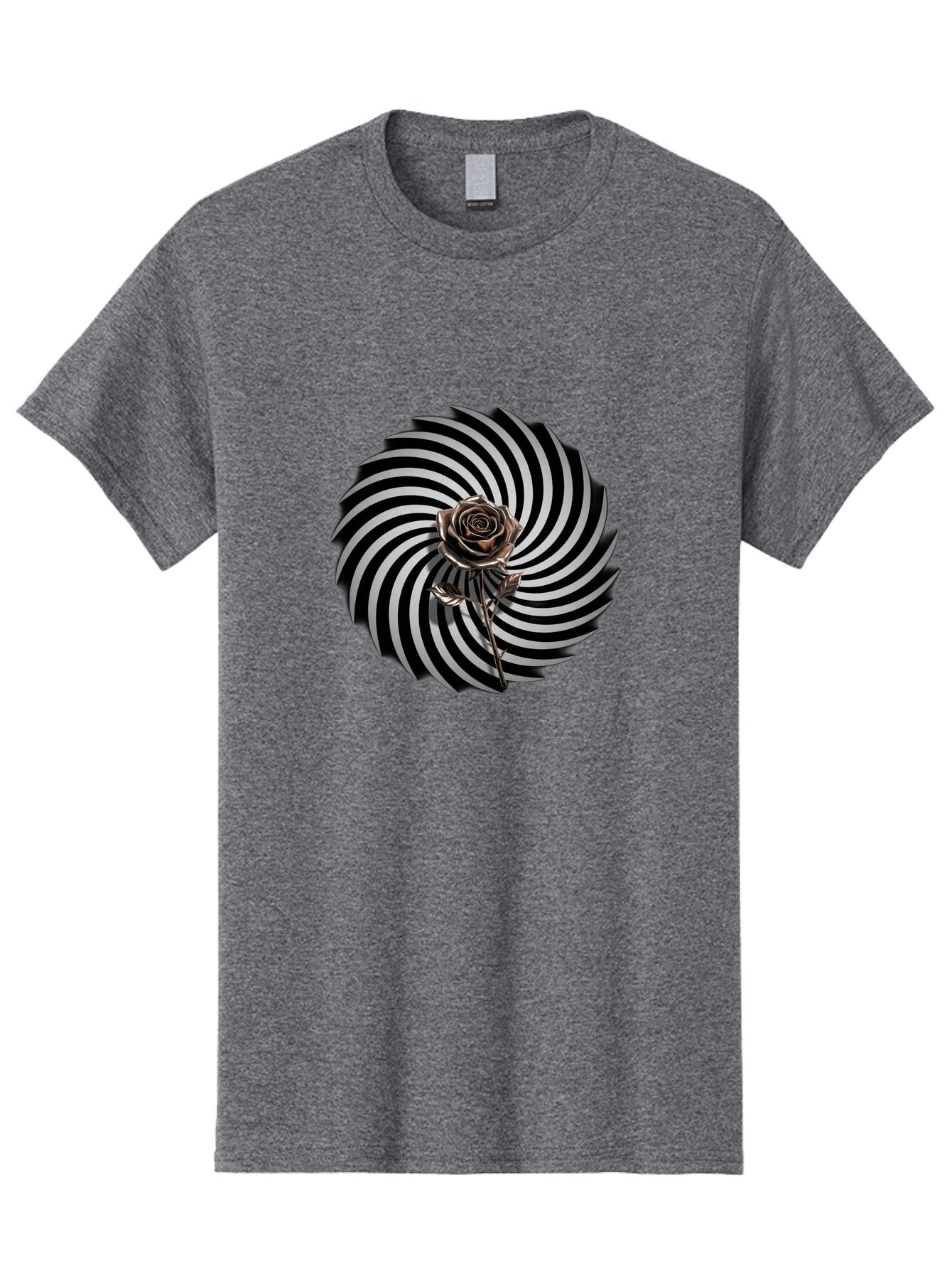 Black-Rose-Spiral Men'S Graphic Tee, 100% Cotton, Comfortable Casual Summer Wear, Machine Washable, Vintage Camera, Old Camera, Antique Camera, Black Camera, Classic Photography, Photography Equipment, Nostalgic Device, Film Camera, Camera Art Baq367 11