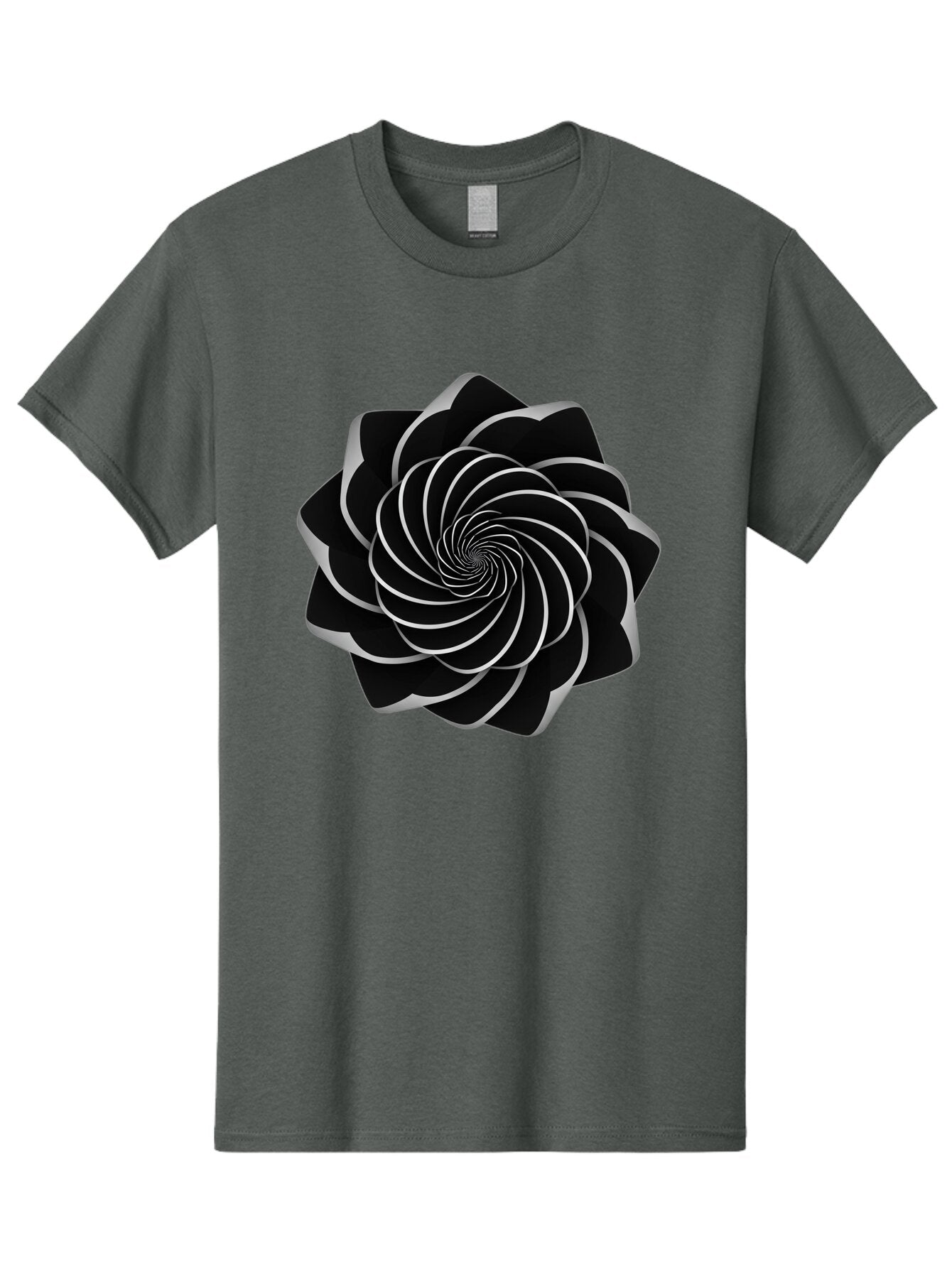 Black-Spiral-1 Men'S Graphic Tee, 100% Cotton, Comfortable Casual Summer Wear, Machine Washable, Vintage Camera, Old Camera, Antique Camera, Black Camera, Classic Photography, Photography Equipment, Nostalgic Device, Film Camera, Camera Art Baq368 11