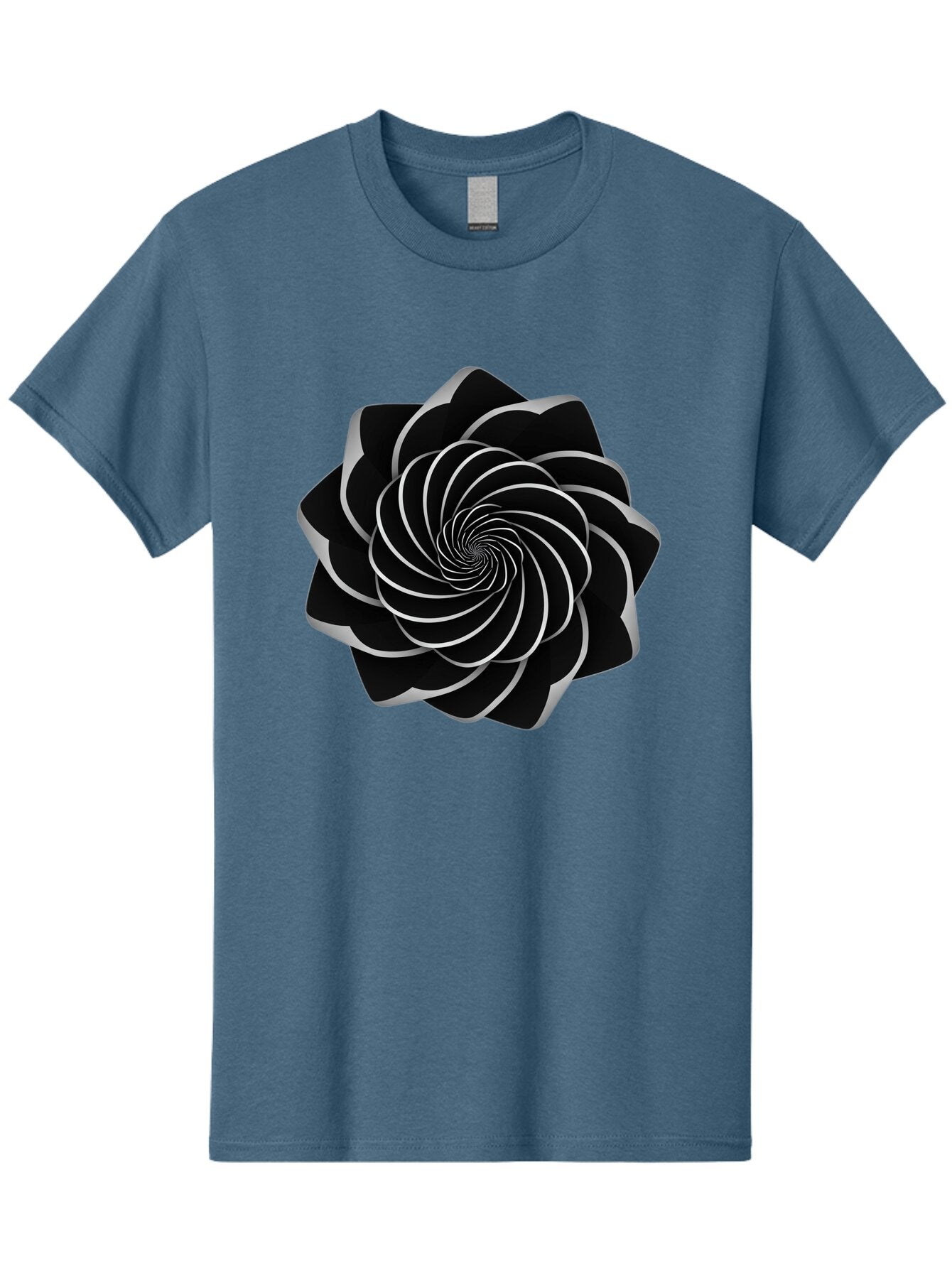 Black-Spiral-1 Men'S Graphic Tee, 100% Cotton, Comfortable Casual Summer Wear, Machine Washable, Vintage Camera, Old Camera, Antique Camera, Black Camera, Classic Photography, Photography Equipment, Nostalgic Device, Film Camera, Camera Art Baq368 14