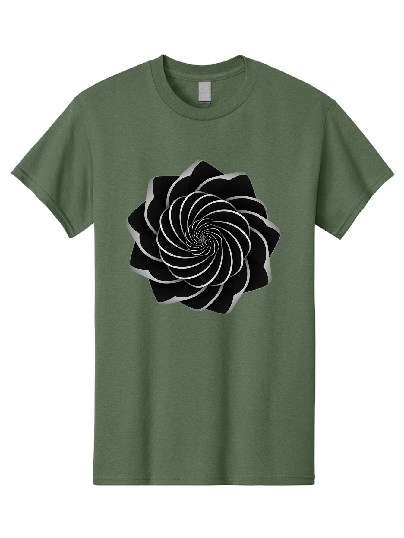 Black-Spiral-1 Men'S Graphic Tee, 100% Cotton, Comfortable Casual Summer Wear, Machine Washable, Vintage Camera, Old Camera, Antique Camera, Black Camera, Classic Photography, Photography Equipment, Nostalgic Device, Film Camera, Camera Art Baq368 6