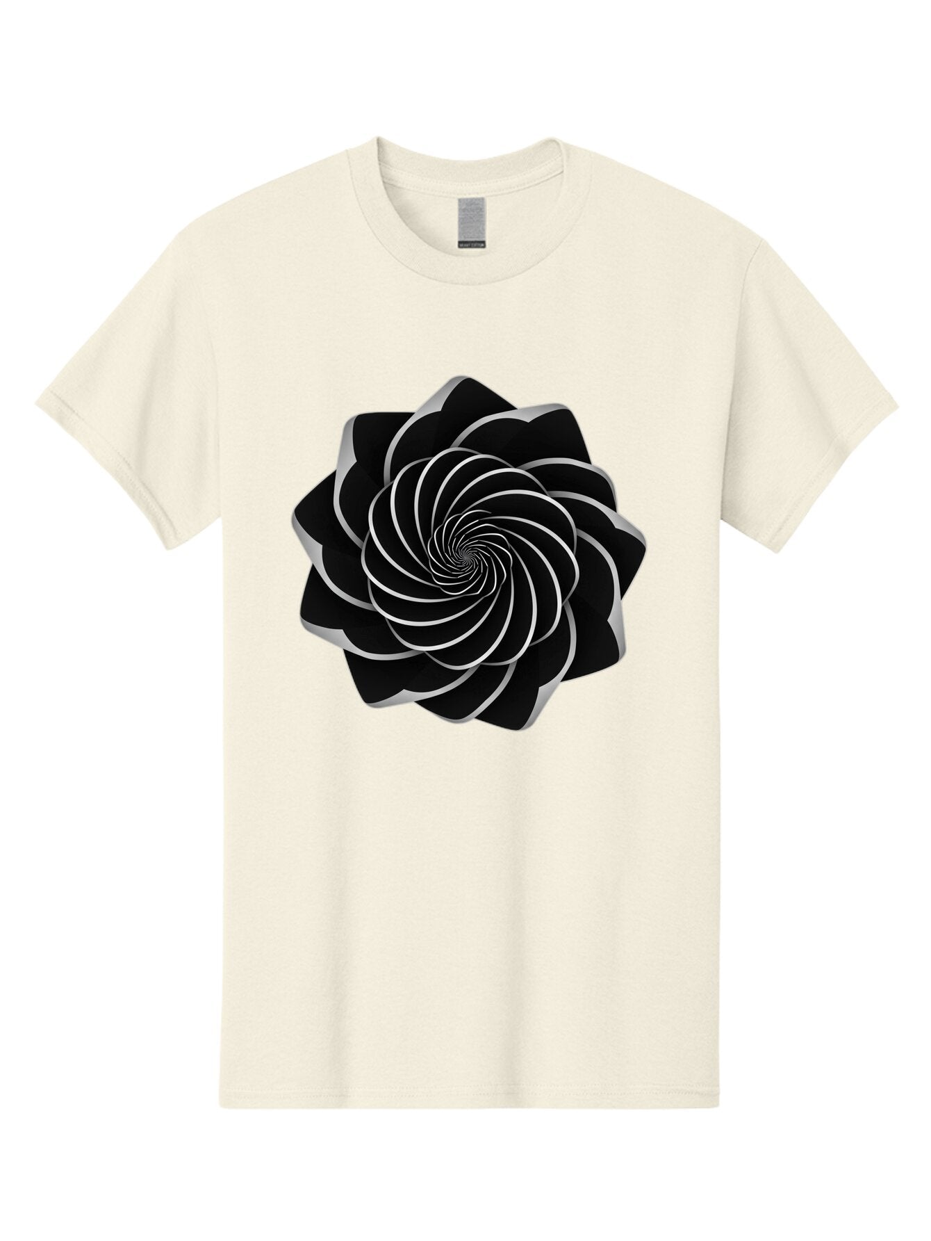 Black-Spiral-1 Men'S Graphic Tee, 100% Cotton, Comfortable Casual Summer Wear, Machine Washable, Vintage Camera, Old Camera, Antique Camera, Black Camera, Classic Photography, Photography Equipment, Nostalgic Device, Film Camera, Camera Art Baq368 5