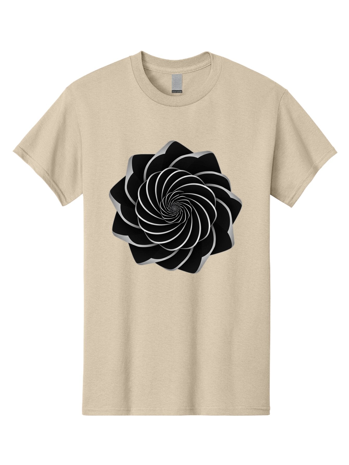Black-Spiral-1 Men'S Graphic Tee, 100% Cotton, Comfortable Casual Summer Wear, Machine Washable, Vintage Camera, Old Camera, Antique Camera, Black Camera, Classic Photography, Photography Equipment, Nostalgic Device, Film Camera, Camera Art Baq368 13