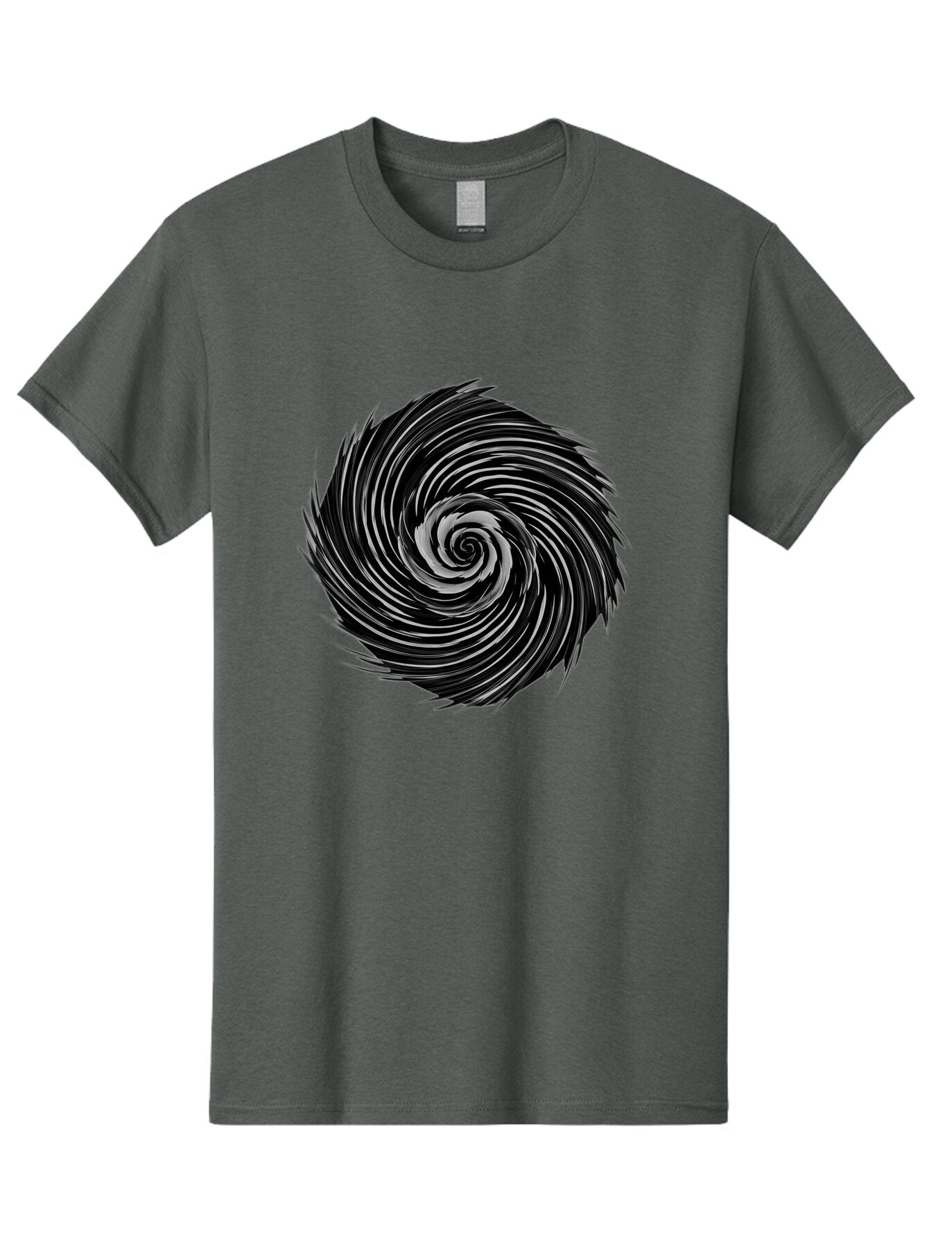 Black-Spiral Men'S Graphic Tee, 100% Cotton, Comfortable Casual Summer Wear, Machine Washable, Vintage Camera, Old Camera, Antique Camera, Black Camera, Classic Photography, Photography Equipment, Nostalgic Device, Film Camera, Camera Art Baq369 5