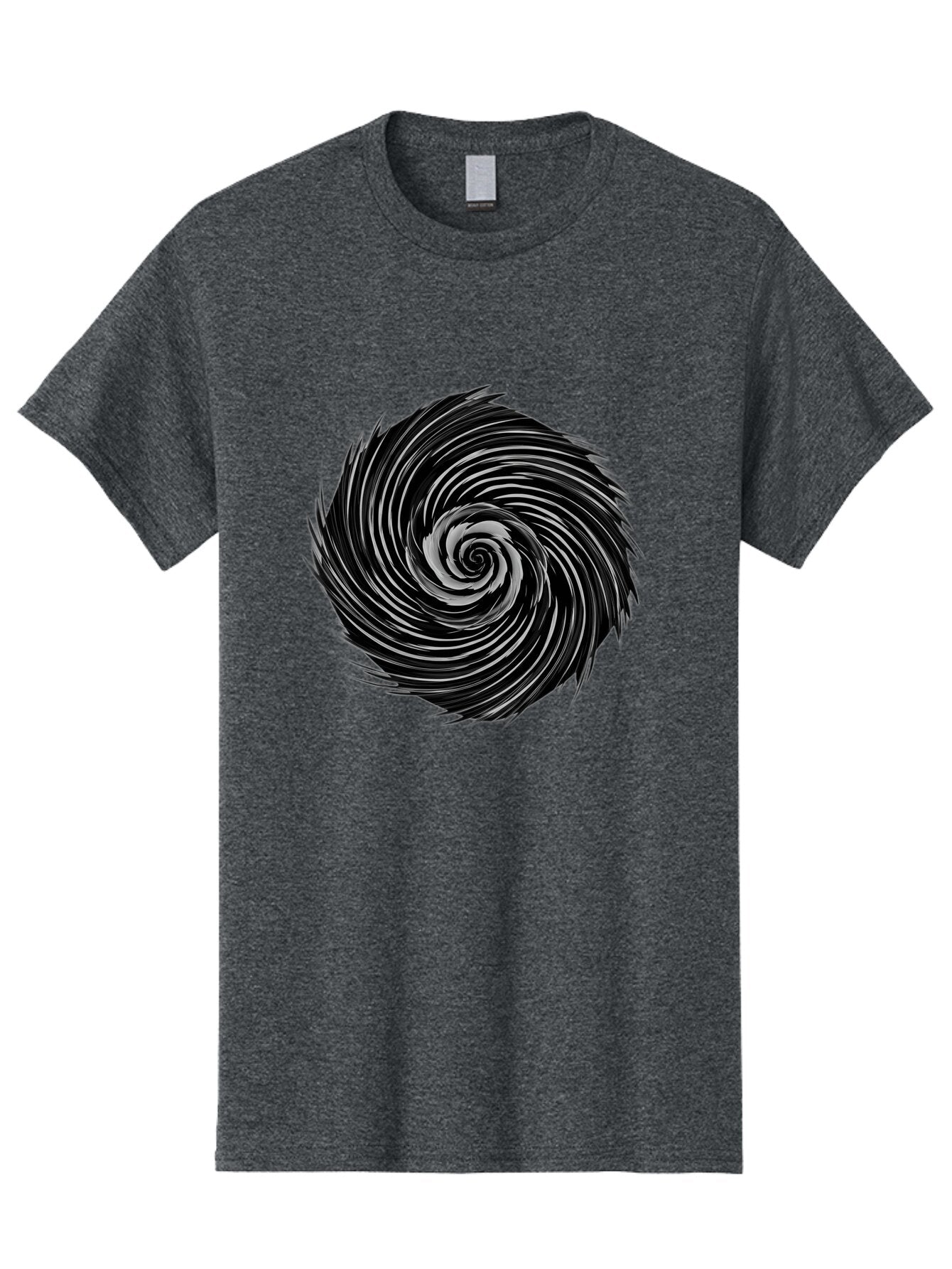 Black-Spiral Men'S Graphic Tee, 100% Cotton, Comfortable Casual Summer Wear, Machine Washable, Vintage Camera, Old Camera, Antique Camera, Black Camera, Classic Photography, Photography Equipment, Nostalgic Device, Film Camera, Camera Art Baq369 1