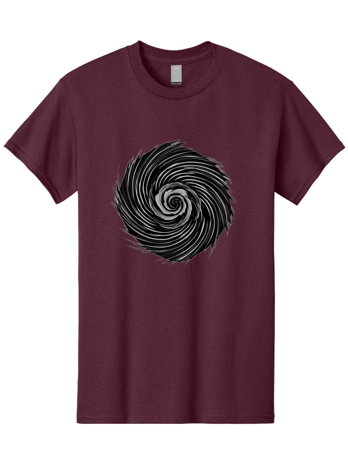Black-Spiral Men'S Graphic Tee, 100% Cotton, Comfortable Casual Summer Wear, Machine Washable, Vintage Camera, Old Camera, Antique Camera, Black Camera, Classic Photography, Photography Equipment, Nostalgic Device, Film Camera, Camera Art Baq369 2