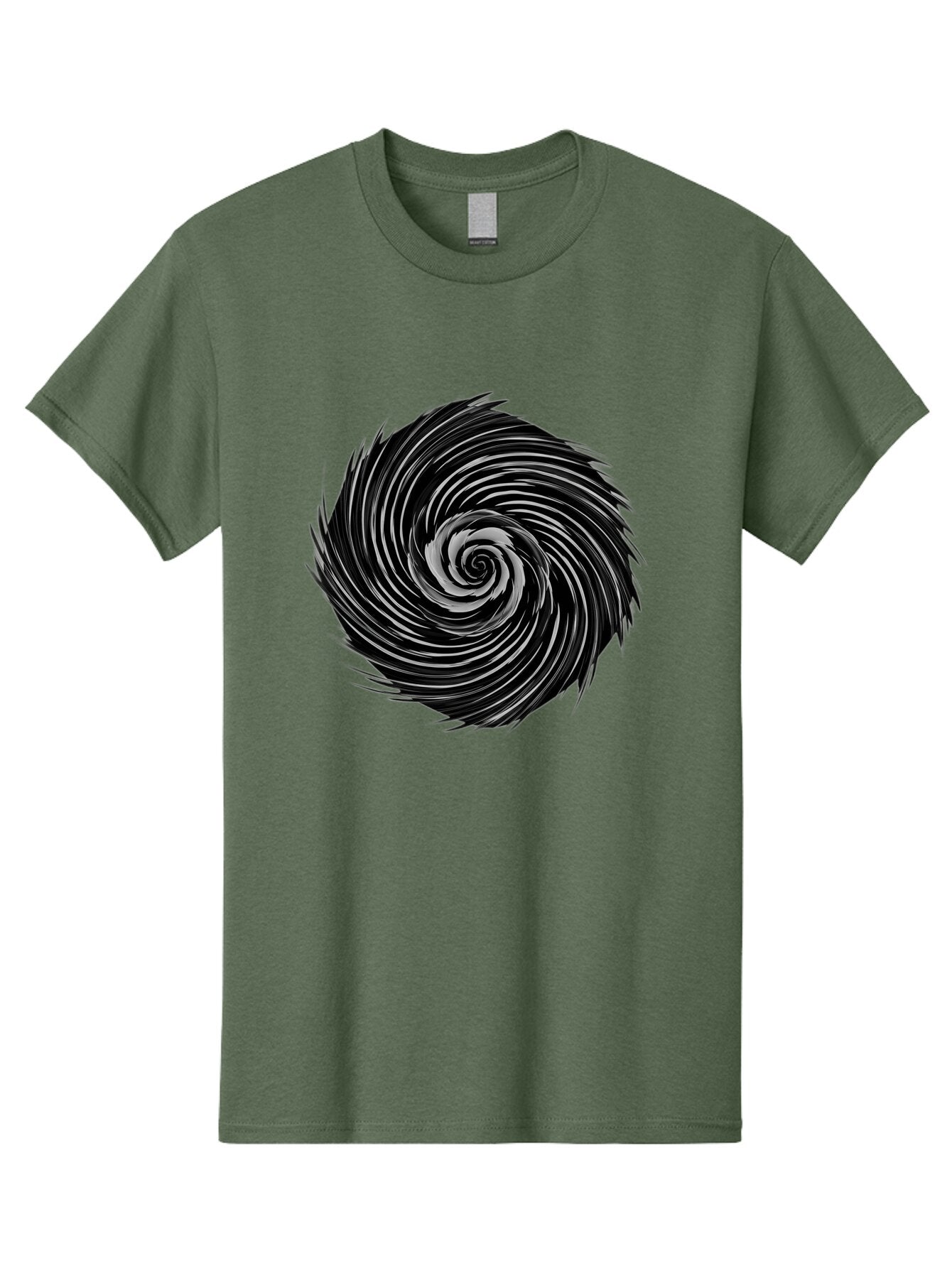 Black-Spiral Men'S Graphic Tee, 100% Cotton, Comfortable Casual Summer Wear, Machine Washable, Vintage Camera, Old Camera, Antique Camera, Black Camera, Classic Photography, Photography Equipment, Nostalgic Device, Film Camera, Camera Art Baq369 7