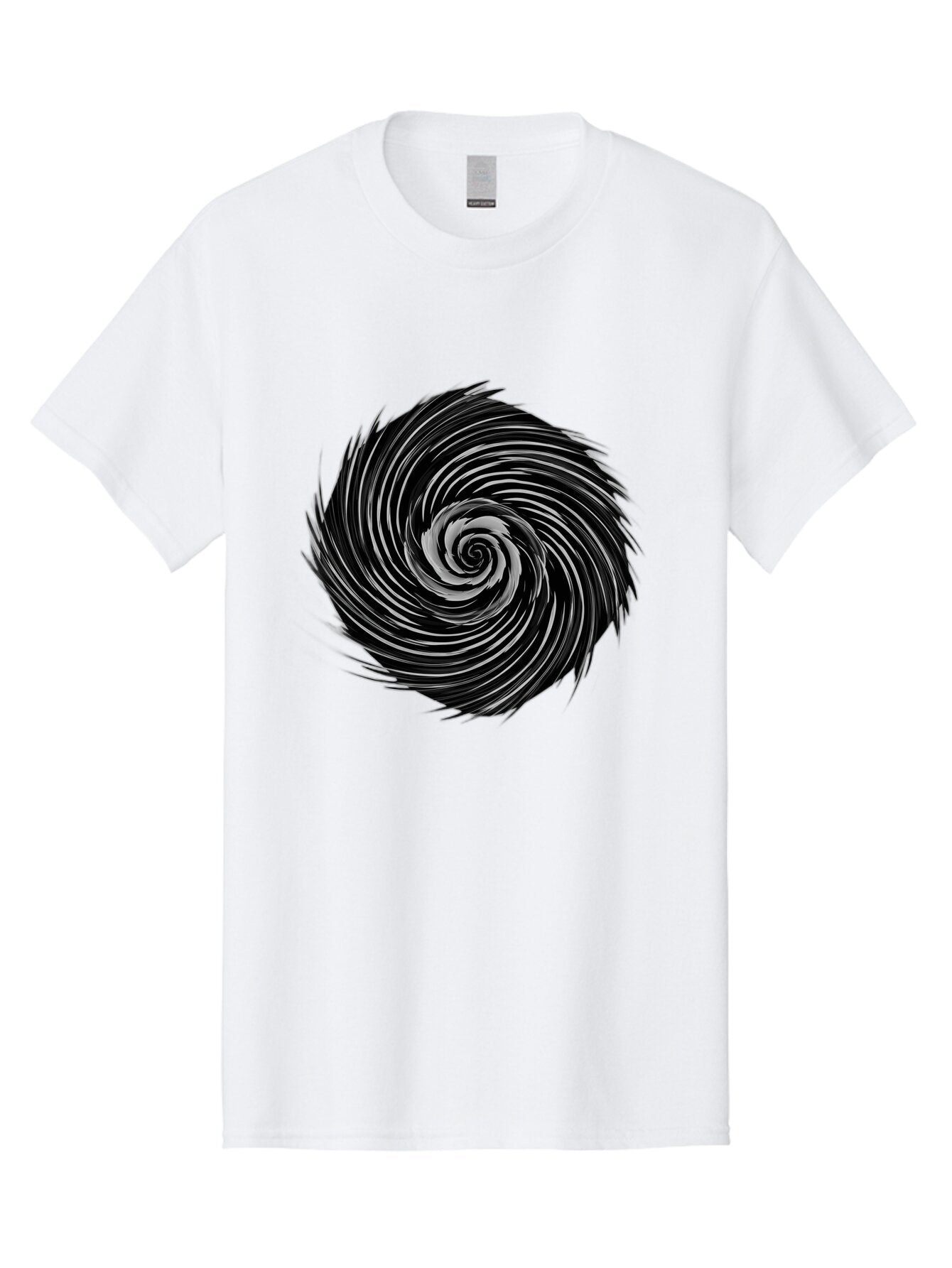 Black-Spiral Men'S Graphic Tee, 100% Cotton, Comfortable Casual Summer Wear, Machine Washable, Vintage Camera, Old Camera, Antique Camera, Black Camera, Classic Photography, Photography Equipment, Nostalgic Device, Film Camera, Camera Art Baq369 3