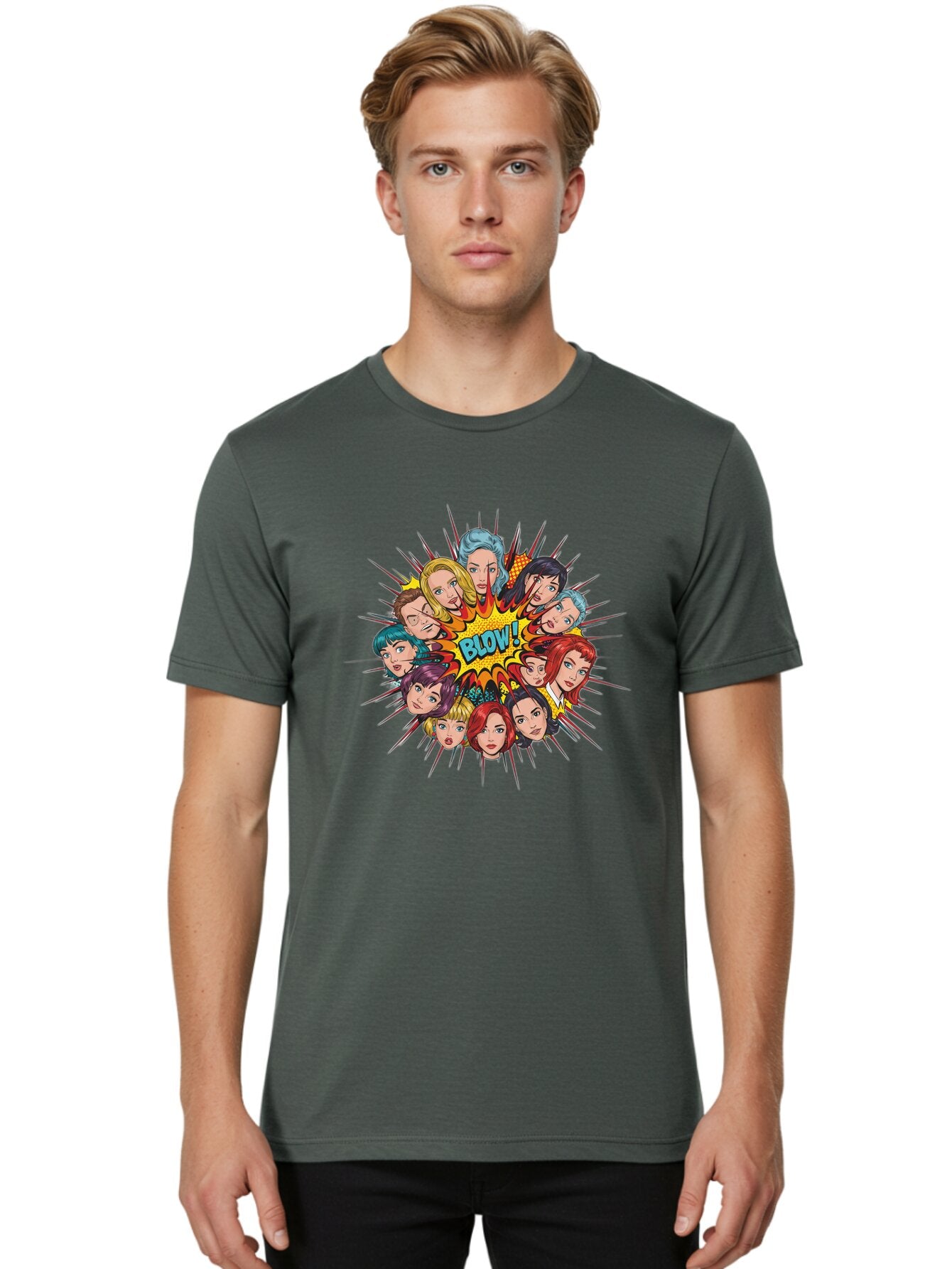 Blow Men'S Graphic Tee, 100% Cotton, Comfortable Casual Summer Wear, Machine Washable, Vintage Camera, Old Camera, Antique Camera, Black Camera, Classic Photography, Photography Equipment, Nostalgic Device, Film Camera, Camera Art Baq372 17