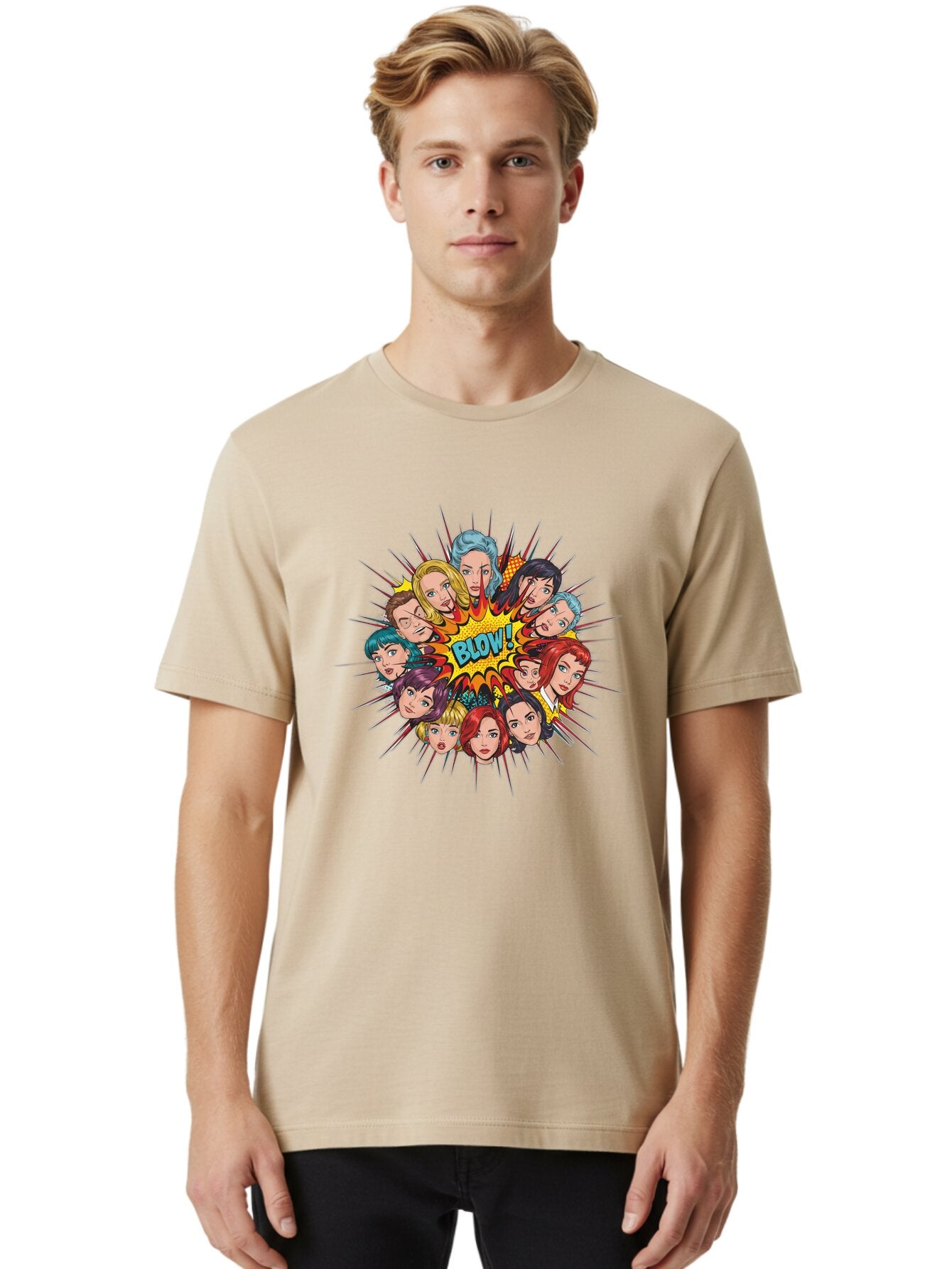 Blow Men'S Graphic Tee, 100% Cotton, Comfortable Casual Summer Wear, Machine Washable, Vintage Camera, Old Camera, Antique Camera, Black Camera, Classic Photography, Photography Equipment, Nostalgic Device, Film Camera, Camera Art Baq372 28