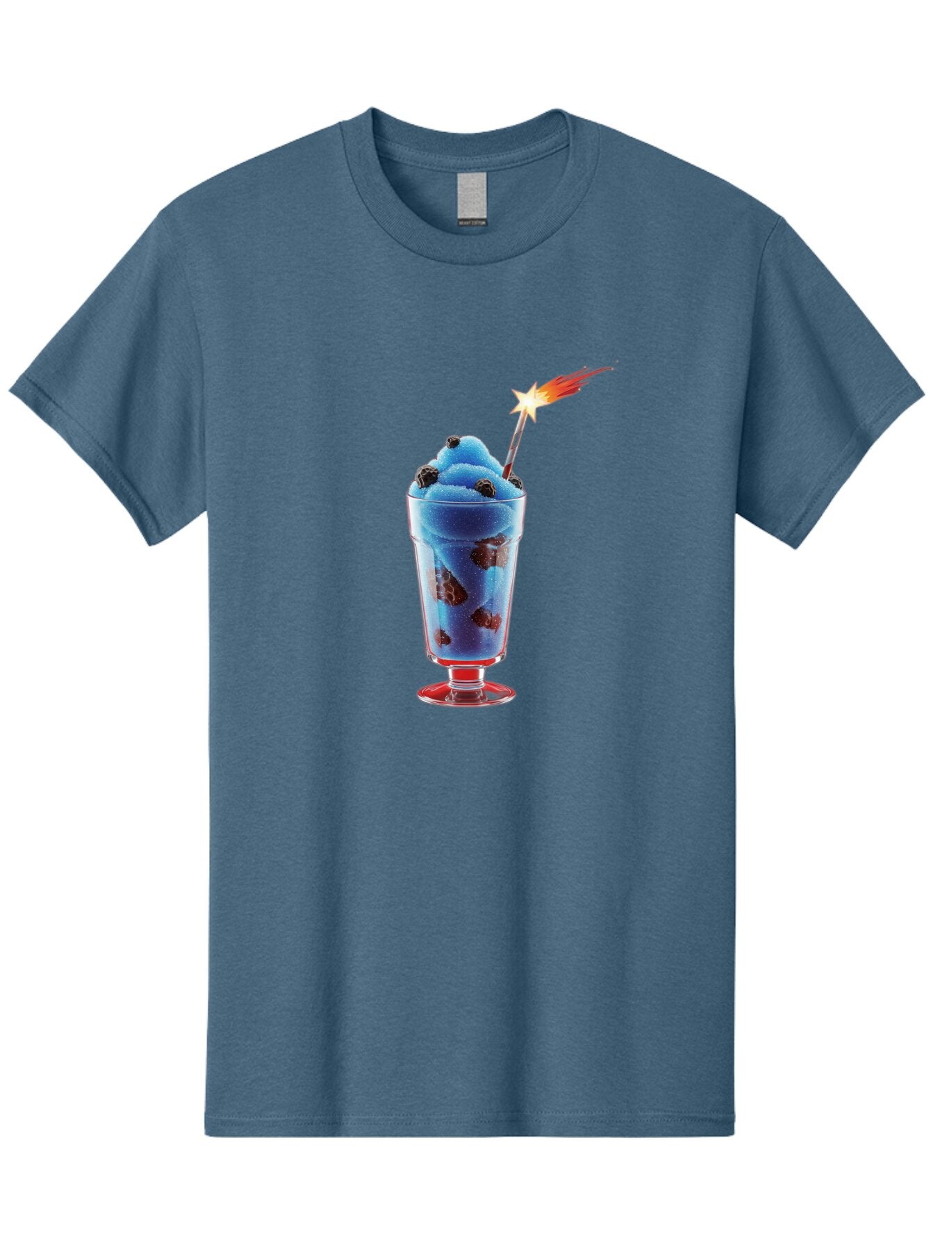 Blue-Dessert Men'S Graphic Tee, 100% Cotton, Comfortable Casual Summer Wear, Machine Washable, Vintage Camera, Old Camera, Antique Camera, Black Camera, Classic Photography, Photography Equipment, Nostalgic Device, Film Camera, Camera Art Baq373 7