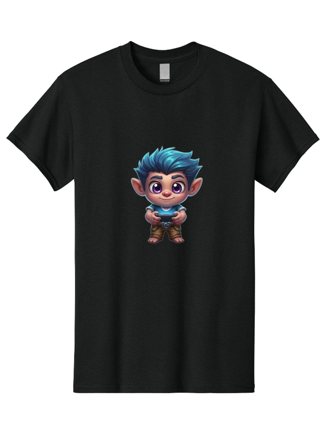 Blue-Haired-Elf-Boy Men'S Graphic Tee, 100% Cotton, Comfortable Casual Summer Wear, Machine Washable, Vintage Camera, Old Camera, Antique Camera, Black Camera, Classic Photography, Photography Equipment, Nostalgic Device, Film Camera, Baq374 2