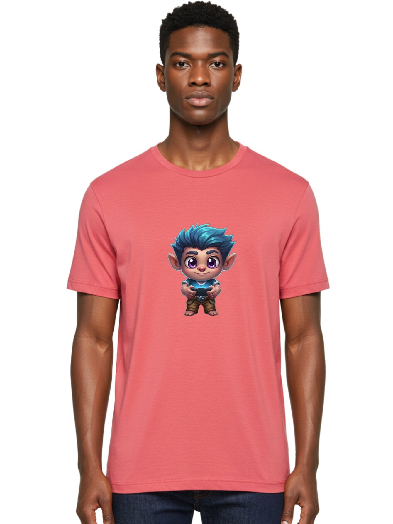 Blue-Haired-Elf-Boy Men'S Graphic Tee, 100% Cotton, Comfortable Casual Summer Wear, Machine Washable, Vintage Camera, Old Camera, Antique Camera, Black Camera, Classic Photography, Photography Equipment, Nostalgic Device, Film Camera, Baq374 24