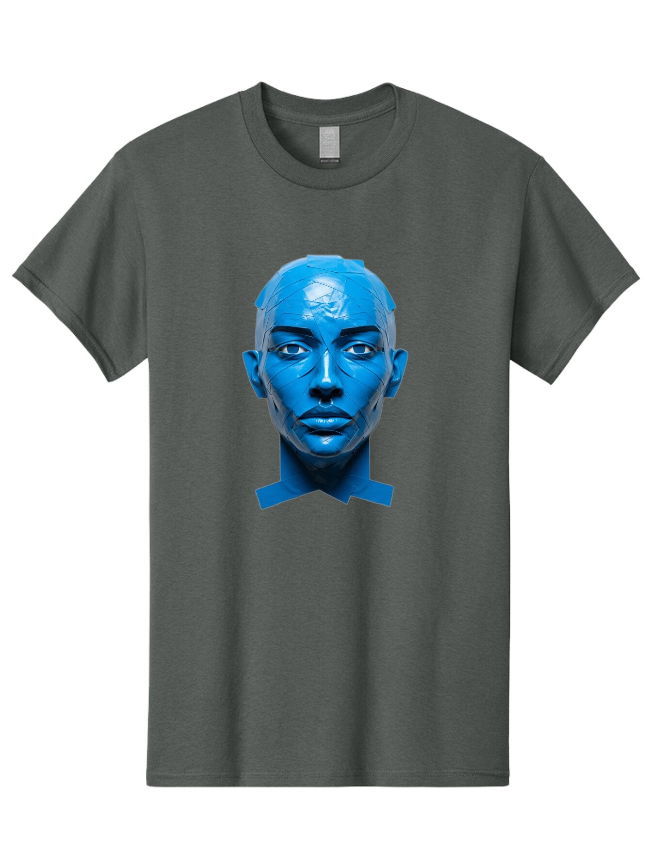 Blue-Woman-S-Face Men'S Graphic Tee, 100% Cotton, Comfortable Casual Summer Wear, Machine Washable, Vintage Camera, Old Camera, Antique Camera, Black Camera, Classic Photography, Photography Equipment, Nostalgic Device, Film Camera, Camera Art Baq377 2