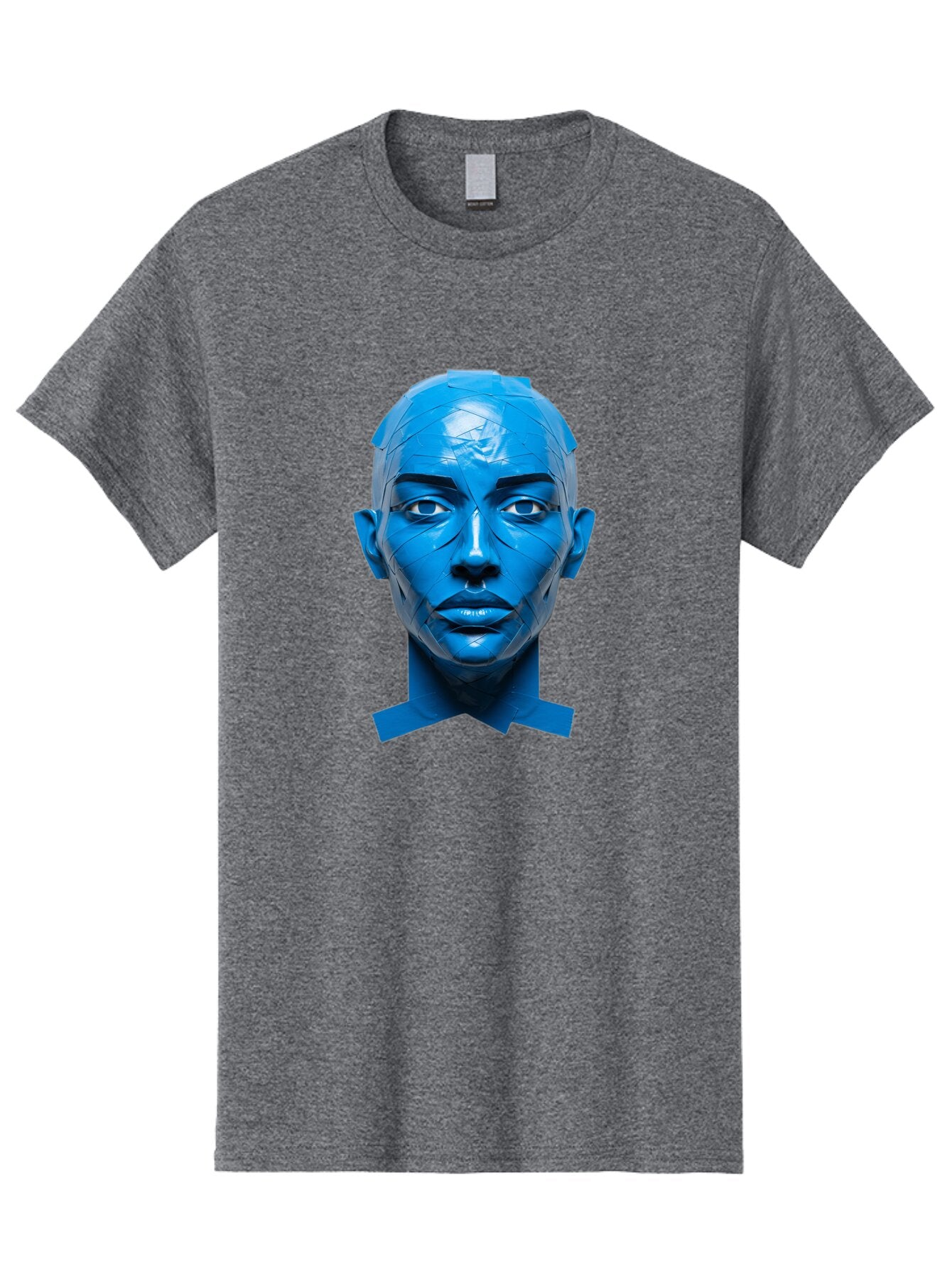 Blue-Woman-S-Face Men'S Graphic Tee, 100% Cotton, Comfortable Casual Summer Wear, Machine Washable, Vintage Camera, Old Camera, Antique Camera, Black Camera, Classic Photography, Photography Equipment, Nostalgic Device, Film Camera, Camera Art Baq377 7