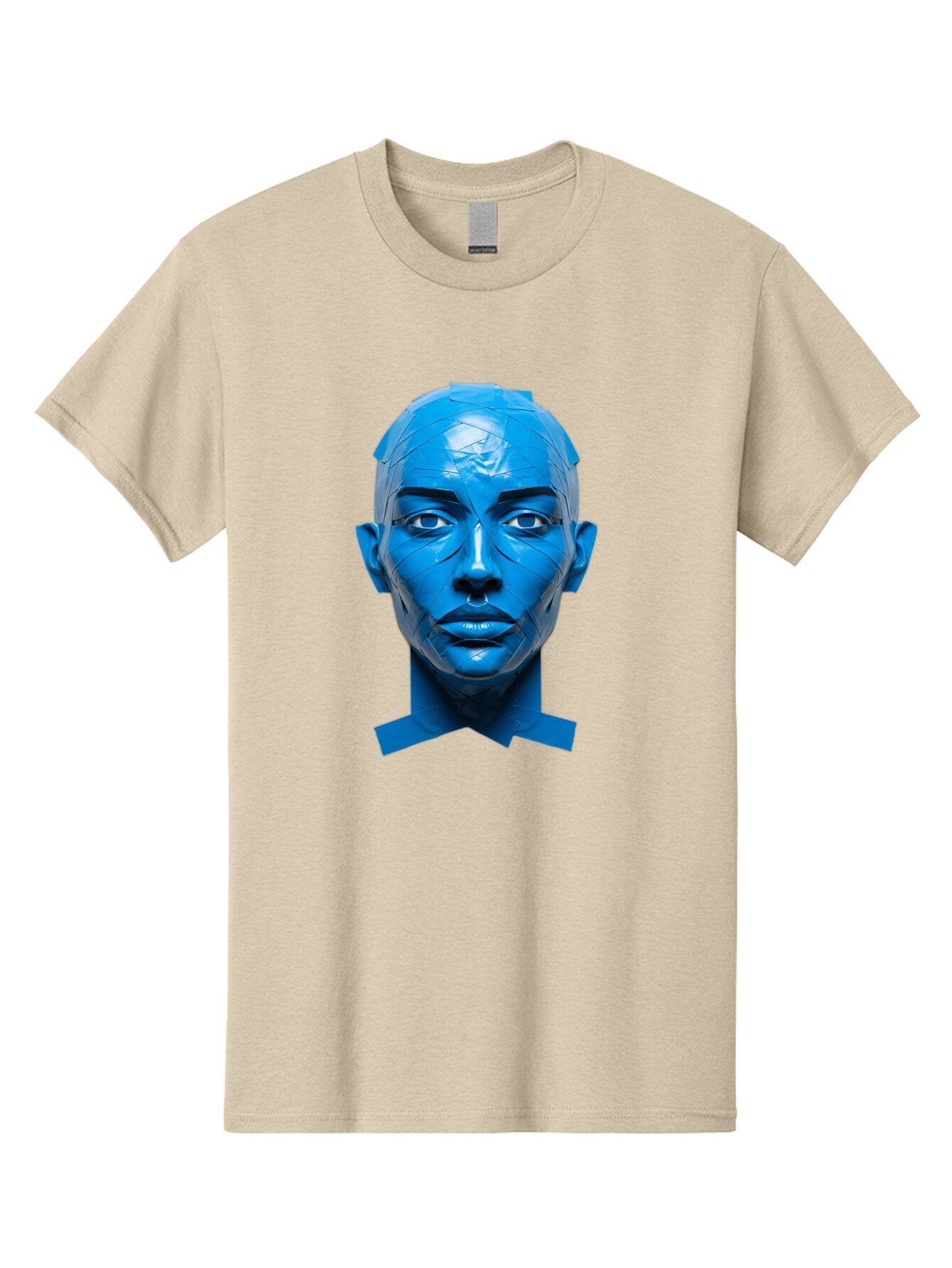 Blue-Woman-S-Face Men'S Graphic Tee, 100% Cotton, Comfortable Casual Summer Wear, Machine Washable, Vintage Camera, Old Camera, Antique Camera, Black Camera, Classic Photography, Photography Equipment, Nostalgic Device, Film Camera, Camera Art Baq377 3