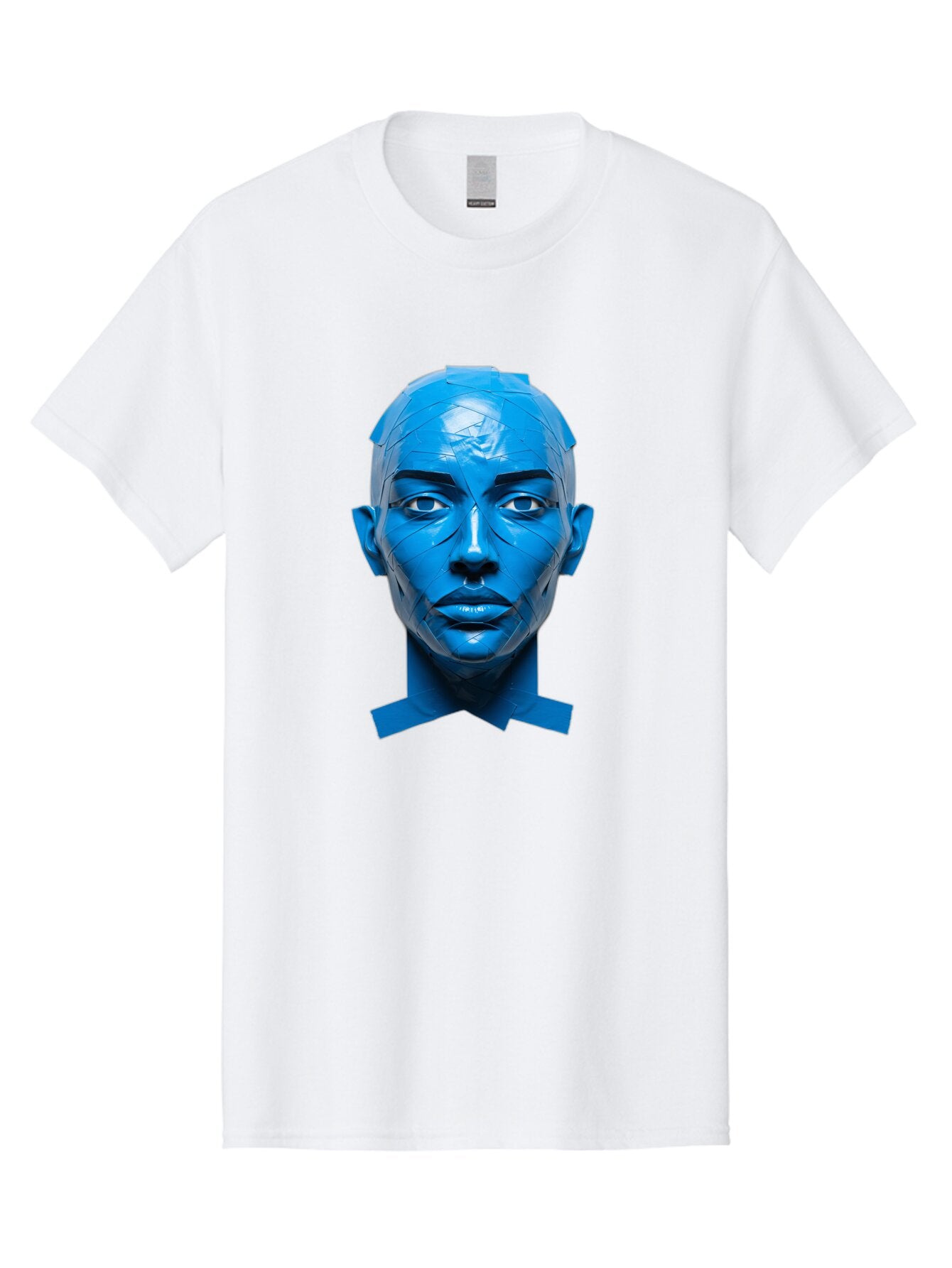 Blue-Woman-S-Face Men'S Graphic Tee, 100% Cotton, Comfortable Casual Summer Wear, Machine Washable, Vintage Camera, Old Camera, Antique Camera, Black Camera, Classic Photography, Photography Equipment, Nostalgic Device, Film Camera, Camera Art Baq377 15