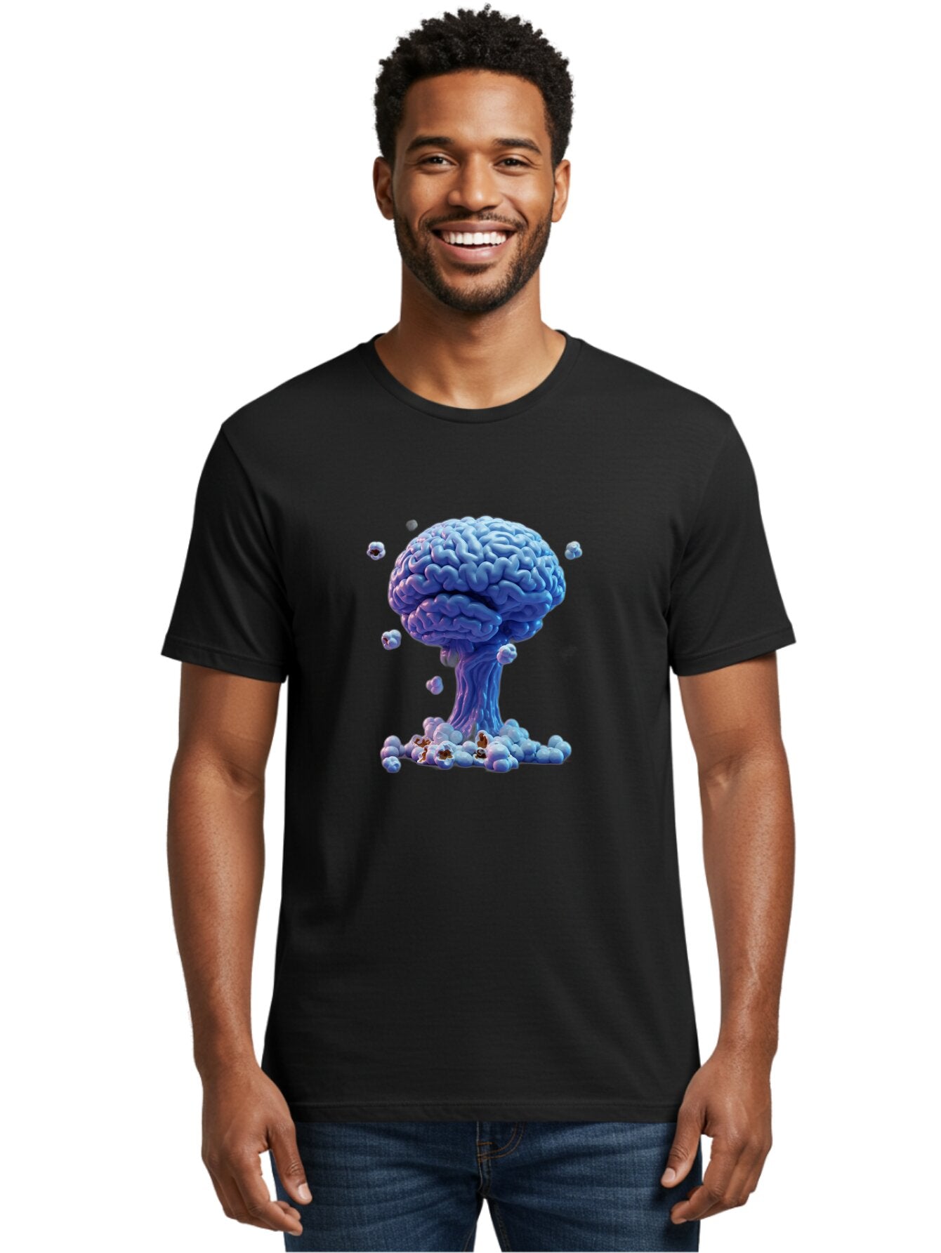 Brain-Explosion-1 Men'S Graphic Tee, 100% Cotton, Comfortable Casual Summer Wear, Machine Washable, Vintage Camera, Old Camera, Antique Camera, Black Camera, Classic Photography, Photography Equipment, Nostalgic Device, Film Camera, Camera Art Baq385 20