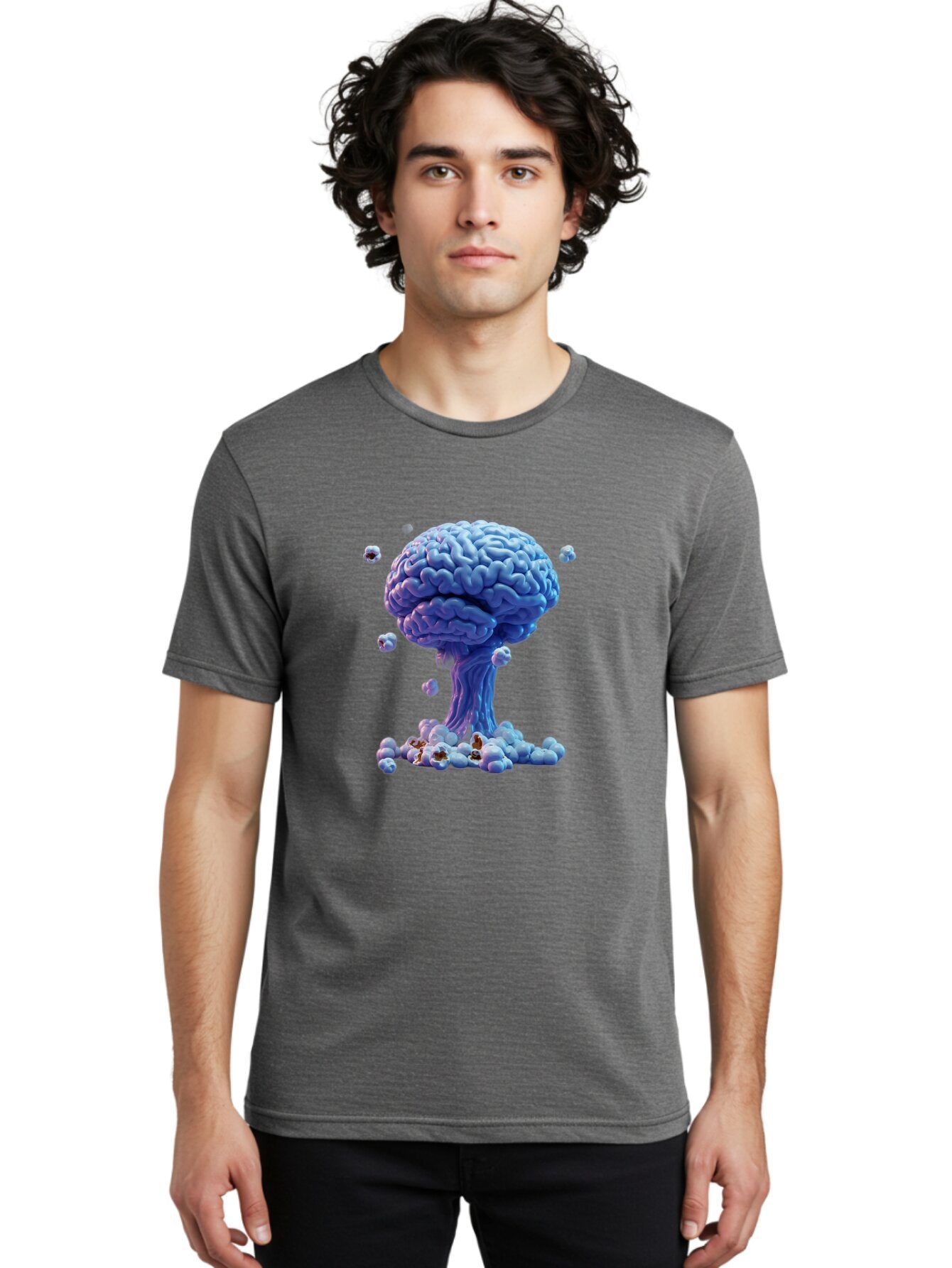 Brain-Explosion-1 Men'S Graphic Tee, 100% Cotton, Comfortable Casual Summer Wear, Machine Washable, Vintage Camera, Old Camera, Antique Camera, Black Camera, Classic Photography, Photography Equipment, Nostalgic Device, Film Camera, Camera Art Baq385 24