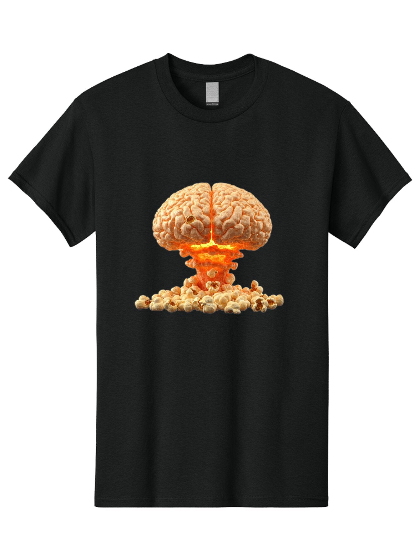 Brain-Explosion-Popcorn Men'S Graphic Tee, 100% Cotton, Comfortable Casual Summer Wear, Machine Washable, Vintage Camera, Old Camera, Antique Camera, Black Camera, Classic Photography, Photography Equipment, Nostalgic Device, Film Camera, Baq386 12