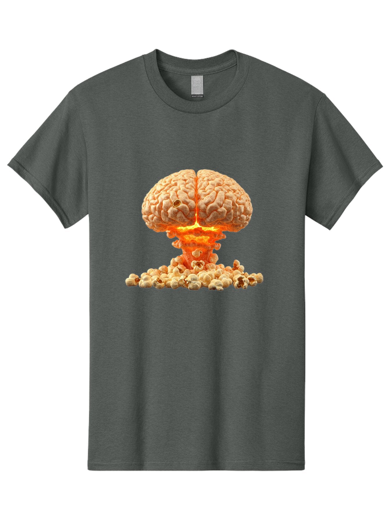 Brain-Explosion-Popcorn Men'S Graphic Tee, 100% Cotton, Comfortable Casual Summer Wear, Machine Washable, Vintage Camera, Old Camera, Antique Camera, Black Camera, Classic Photography, Photography Equipment, Nostalgic Device, Film Camera, Baq386 3