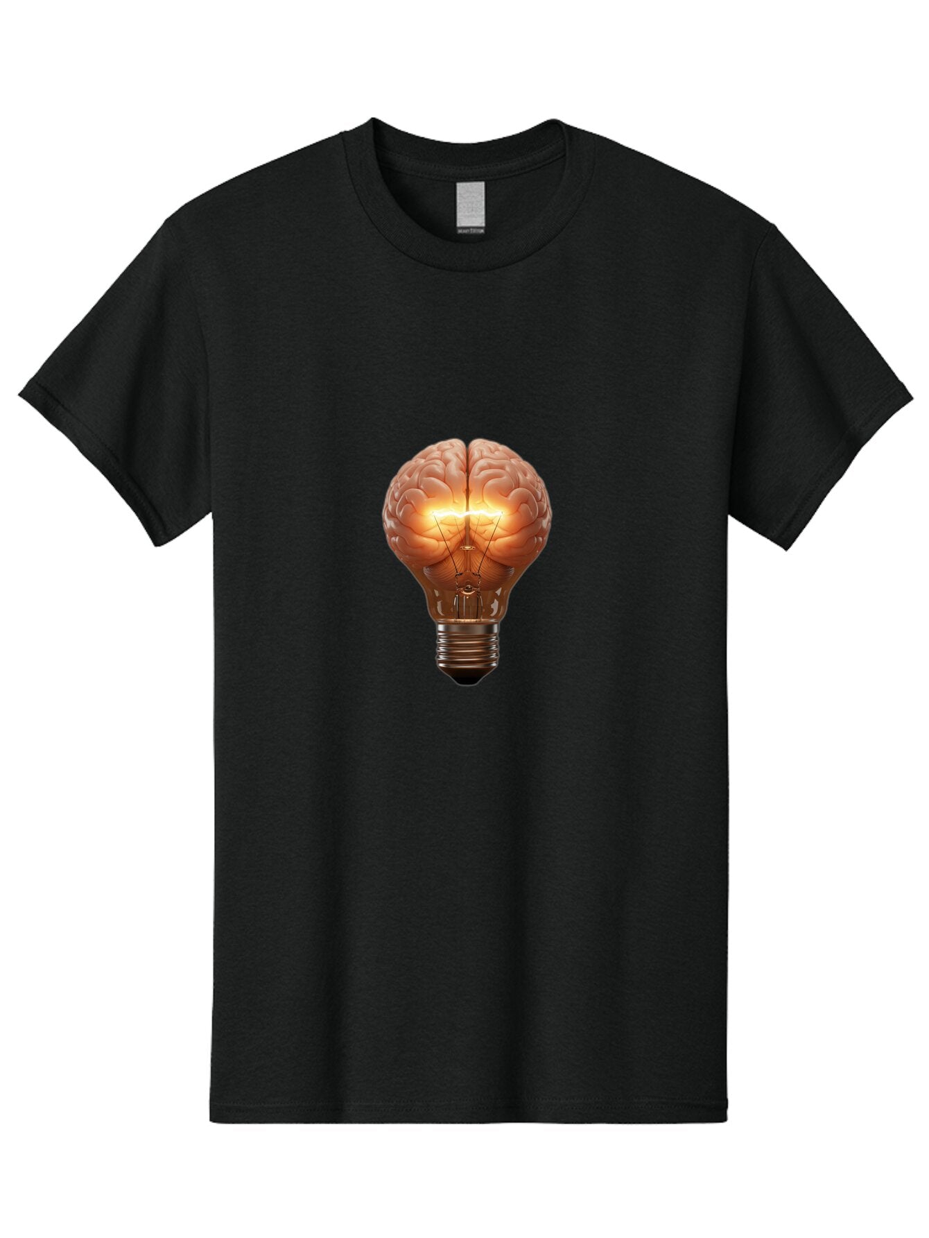 Brain-Light-Bulb Men'S Graphic Tee, 100% Cotton, Comfortable Casual Summer Wear, Machine Washable, Vintage Camera, Old Camera, Antique Camera, Black Camera, Classic Photography, Photography Equipment, Nostalgic Device, Film Camera, Camera Art Baq388 2