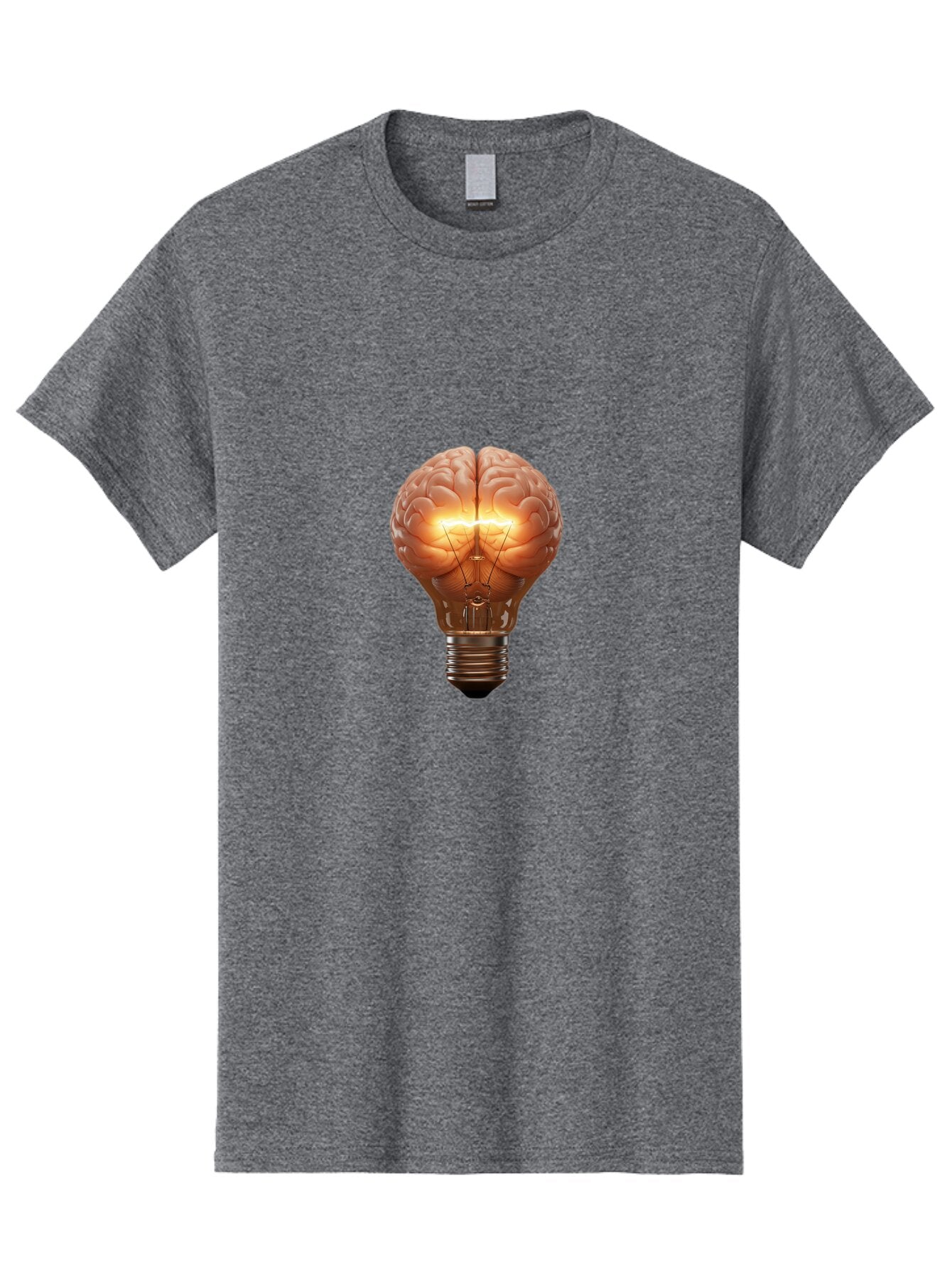 Brain-Light-Bulb Men'S Graphic Tee, 100% Cotton, Comfortable Casual Summer Wear, Machine Washable, Vintage Camera, Old Camera, Antique Camera, Black Camera, Classic Photography, Photography Equipment, Nostalgic Device, Film Camera, Camera Art Baq388 3
