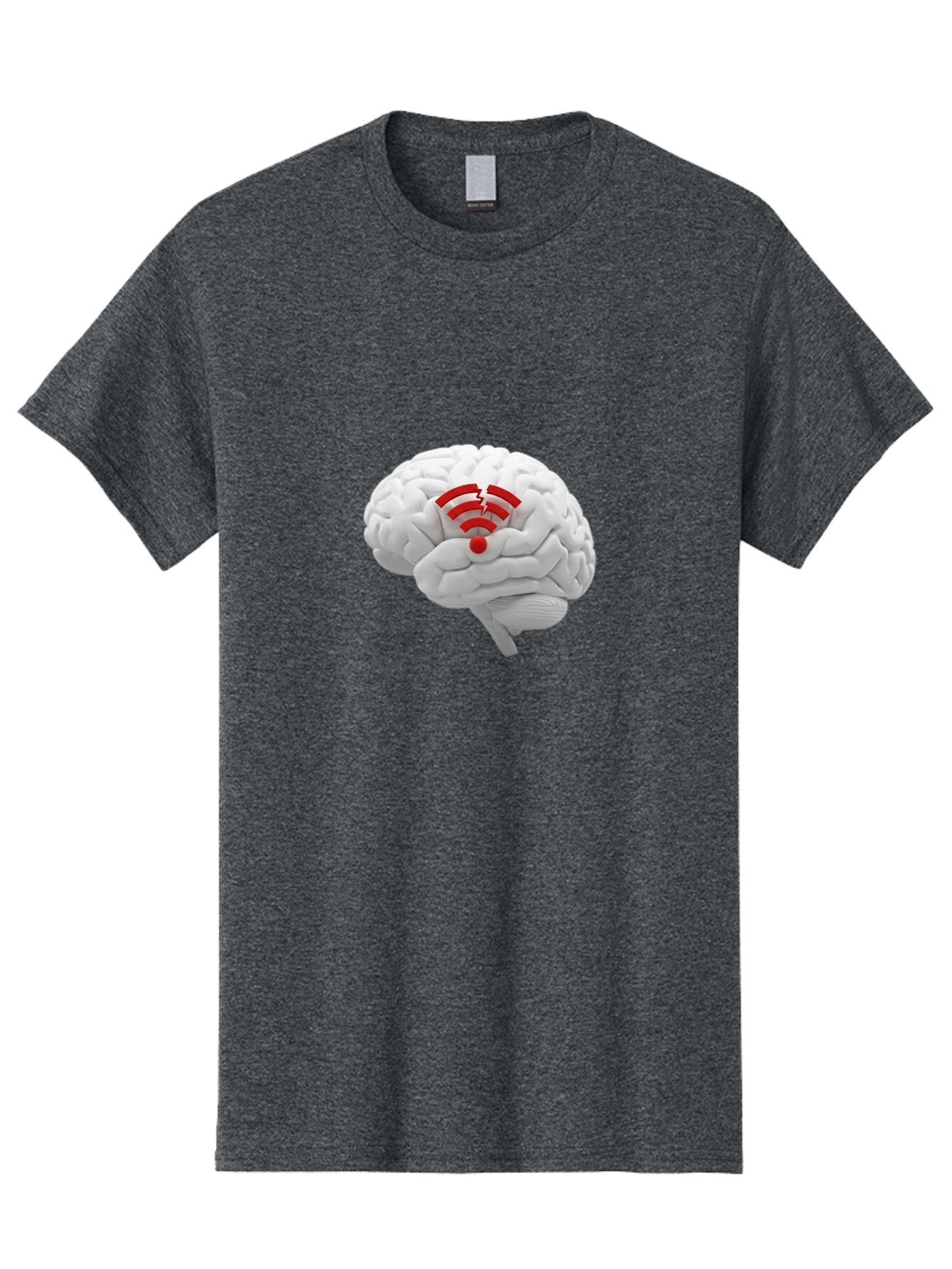Brain-With-Red-Wifi Men'S Graphic Tee, 100% Cotton, Comfortable Casual Summer Wear, Machine Washable, Vintage Camera, Old Camera, Antique Camera, Black Camera, Classic Photography, Photography Equipment, Nostalgic Device, Film Camera, Baq389 15