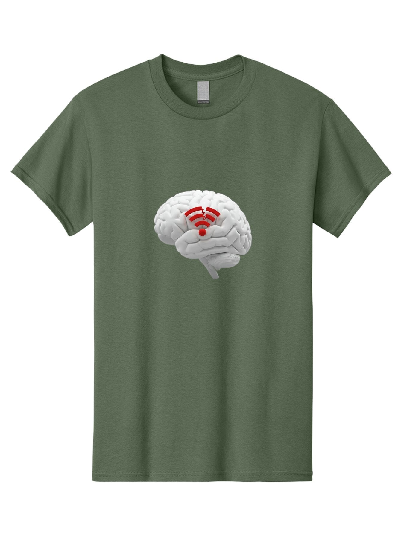 Brain-With-Red-Wifi Men'S Graphic Tee, 100% Cotton, Comfortable Casual Summer Wear, Machine Washable, Vintage Camera, Old Camera, Antique Camera, Black Camera, Classic Photography, Photography Equipment, Nostalgic Device, Film Camera, Baq389 10